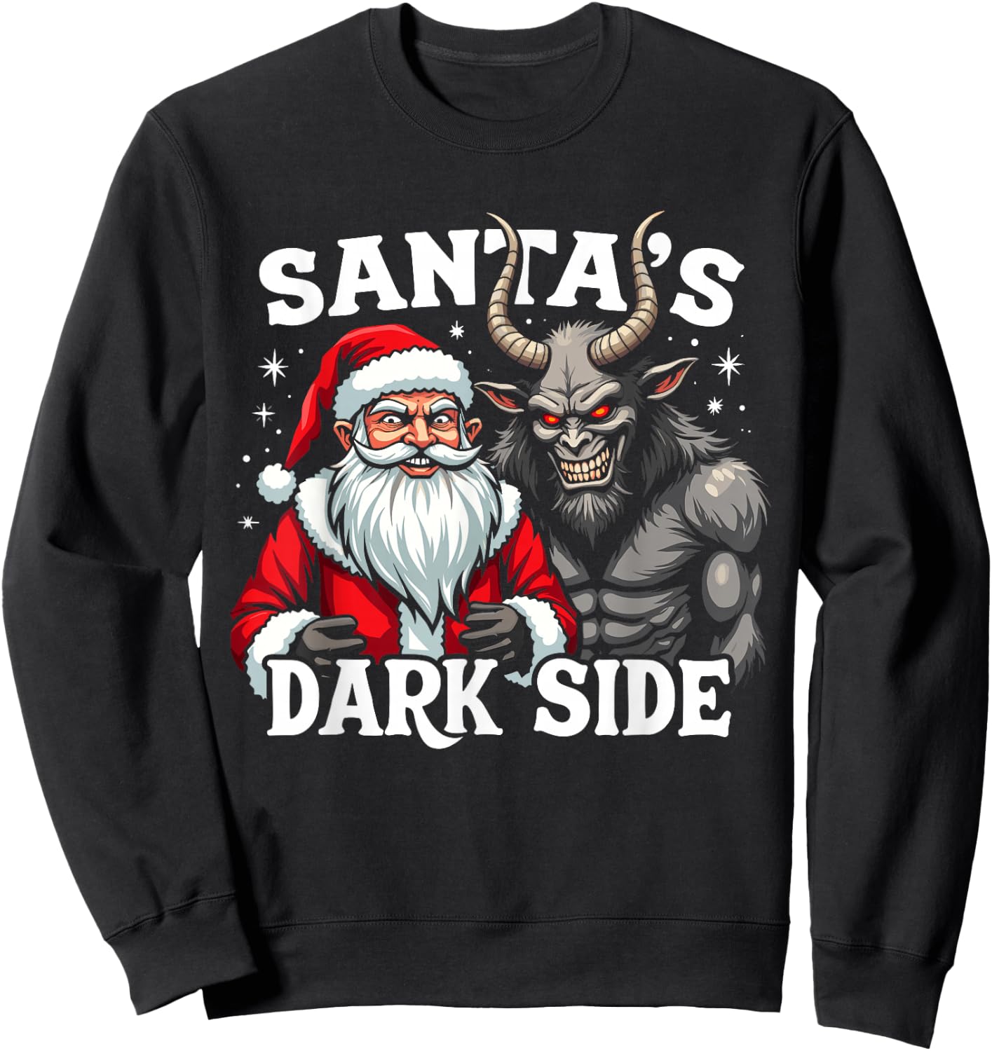 Krampusnacht Christmas Monster Krampus Lover Festive Horror Sweatshirt - Sweatshirt | Black