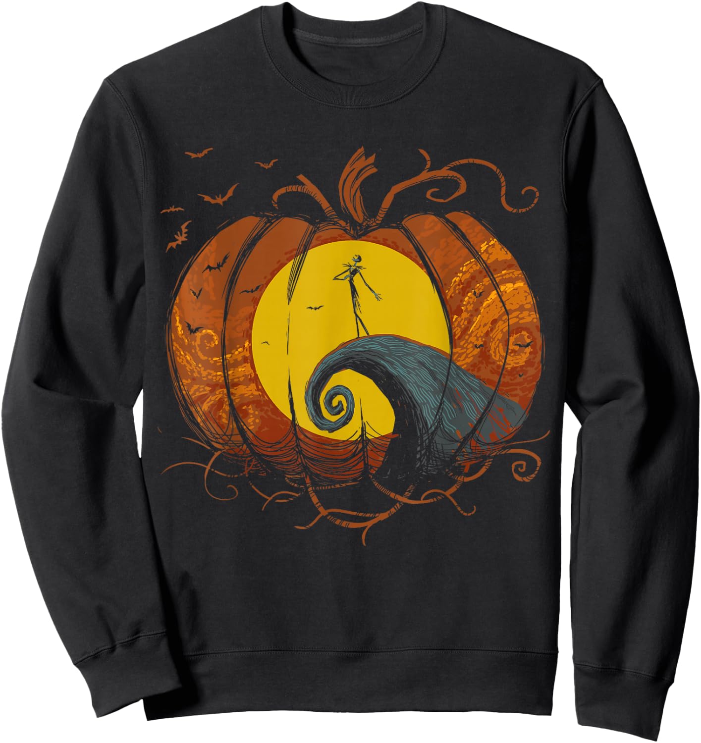 Disney The Nightmare Before Christmas Pumpkin King Lament Sweatshirt - Sweatshirt | Black