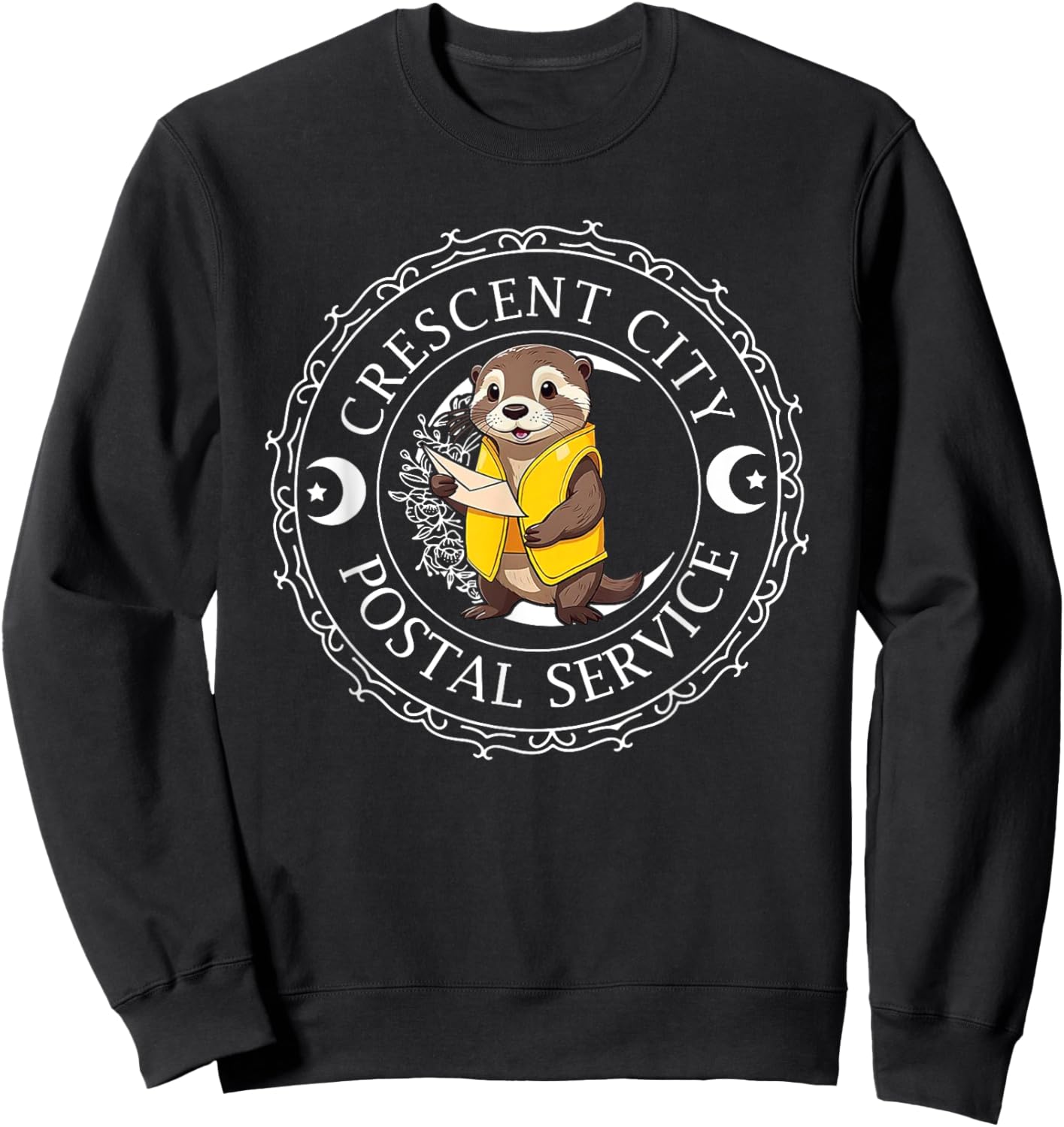 Crescent City Postal Service, Funny Crescent City Otter Sweatshirt - Sweatshirt | Black