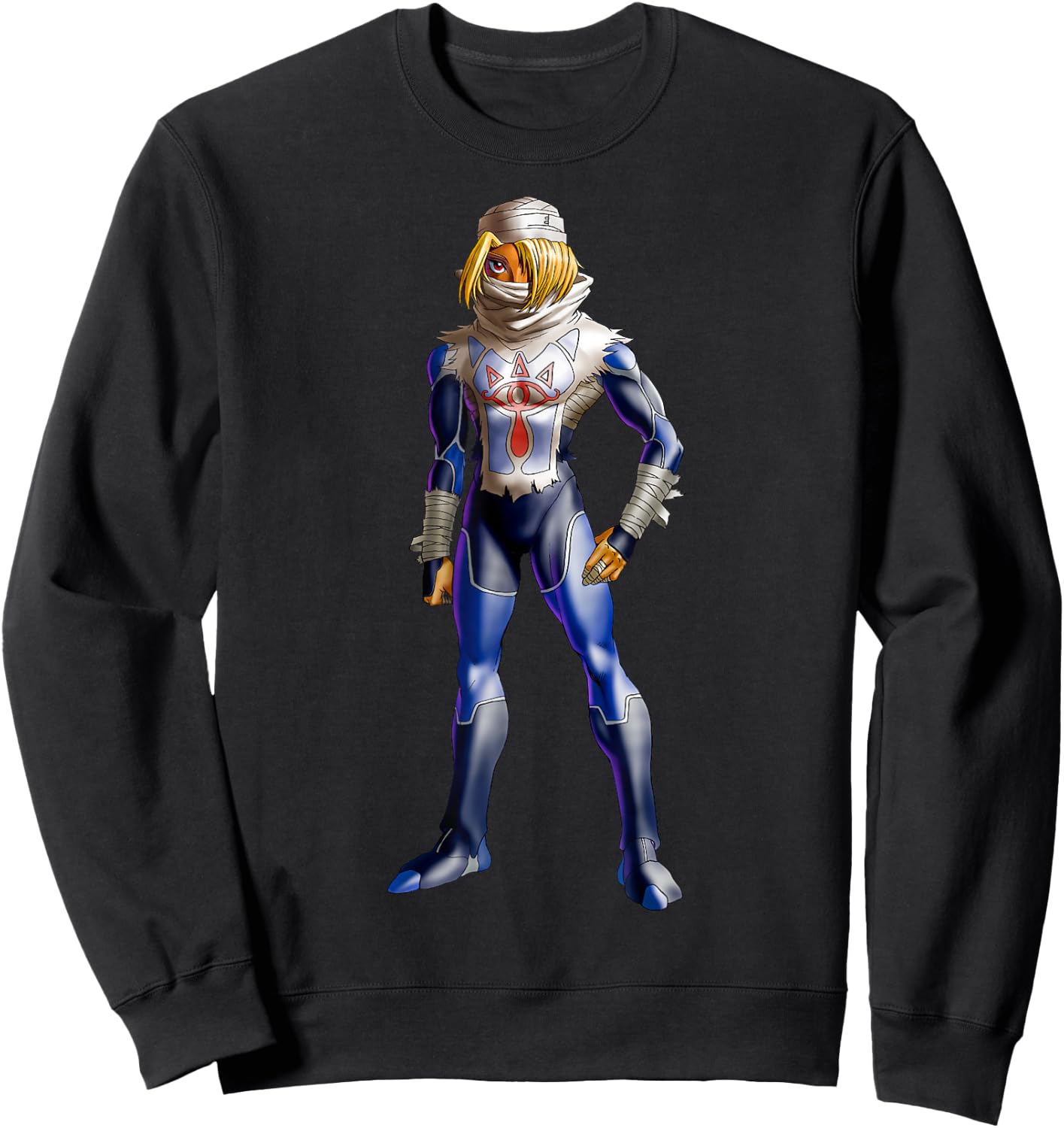 The Legend of Zelda Sheik 3D Poster Sweatshirt - Sweatshirt | Black