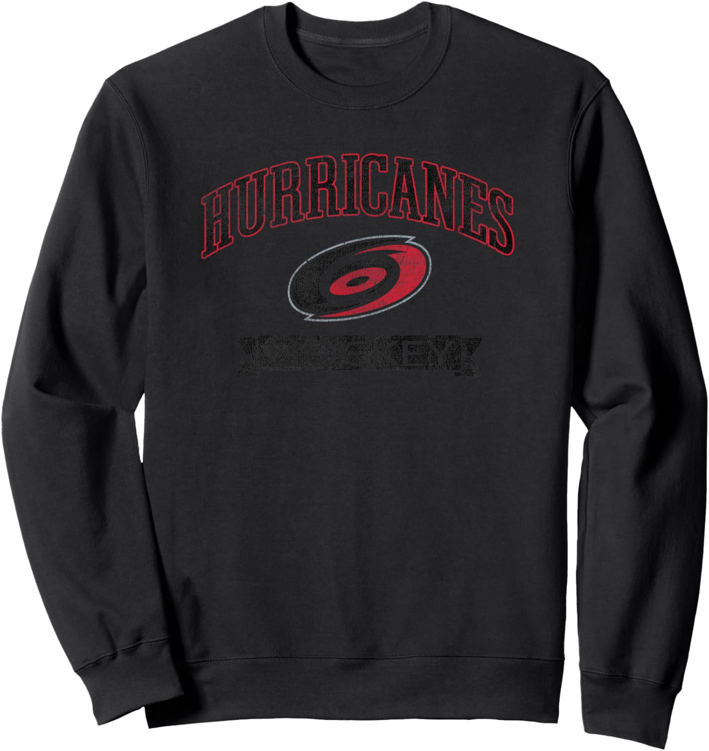 Carolina Hurricanes Vintage Hockey White Officially Licensed Sweatshirt - Sweatshirt | Black