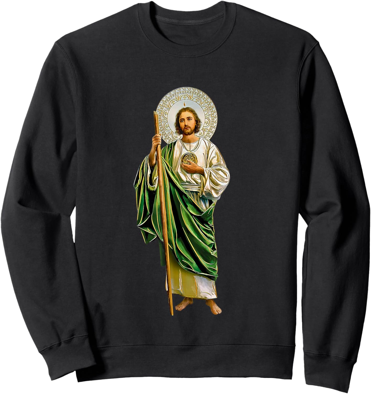 San Judas Tadeo Saint Jude Thaddeus Sweatshirt - Sweatshirt | Black