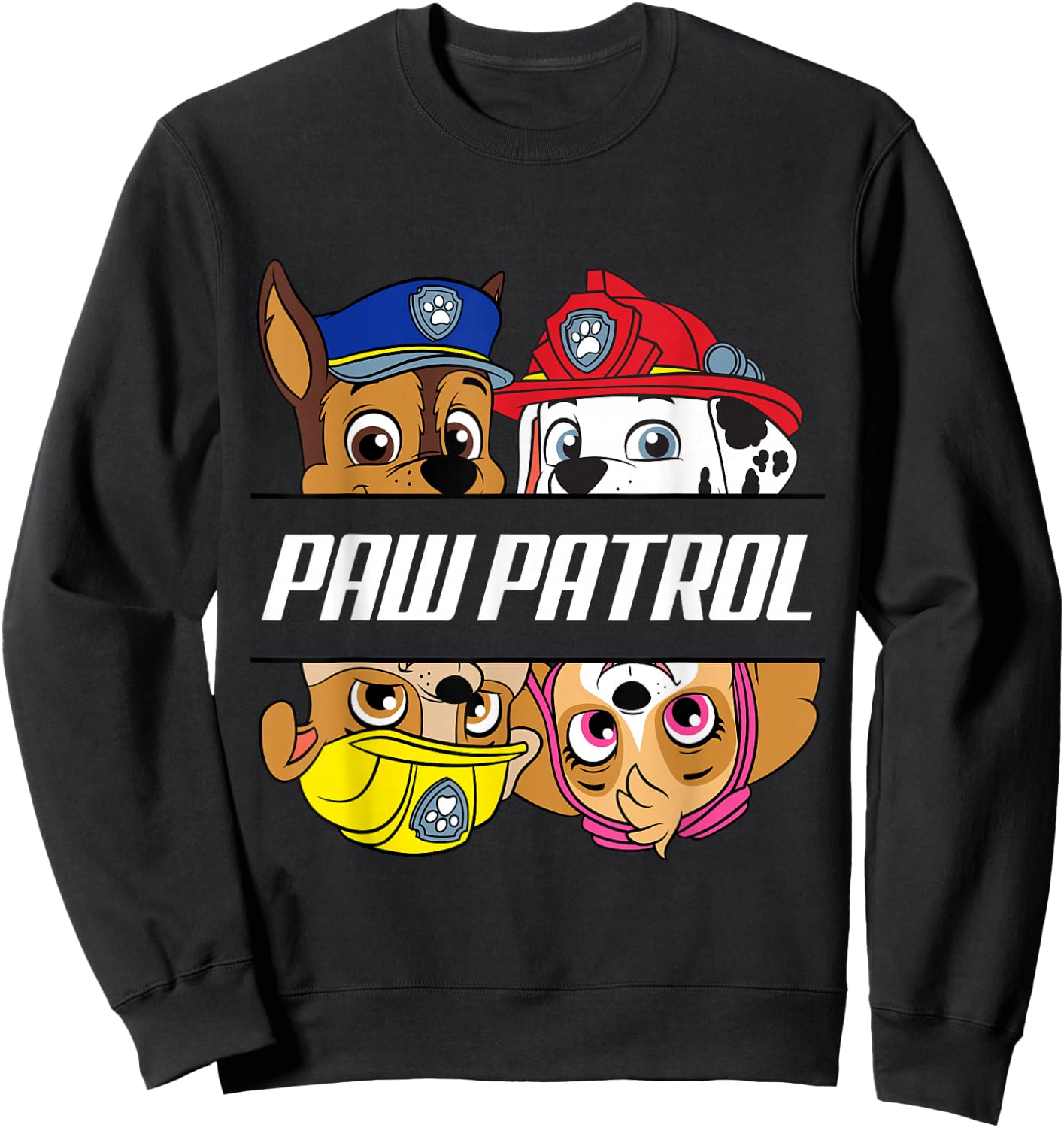 Paw Patrol No Pup Is Too Small Sweatshirt - Sweatshirt | Black