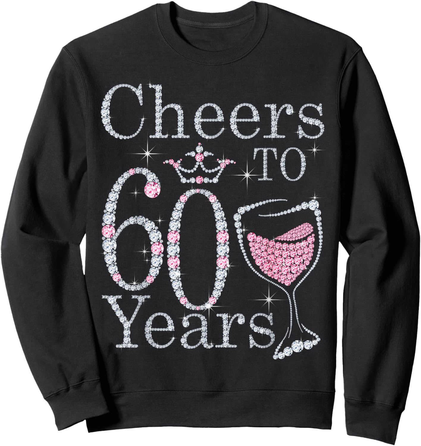 Cheers to 60 Years 1962 60Th Birthday Gift Sweatshirt - Sweatshirt | Black