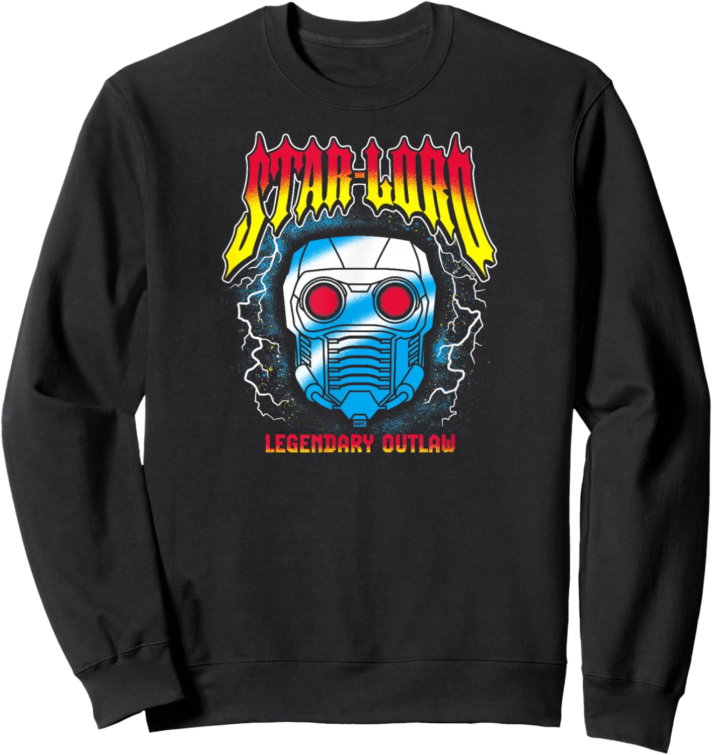 Guardians Of The Galaxy - Star Lord Metal Inspired Sweatshirt - Sweatshirt | Black