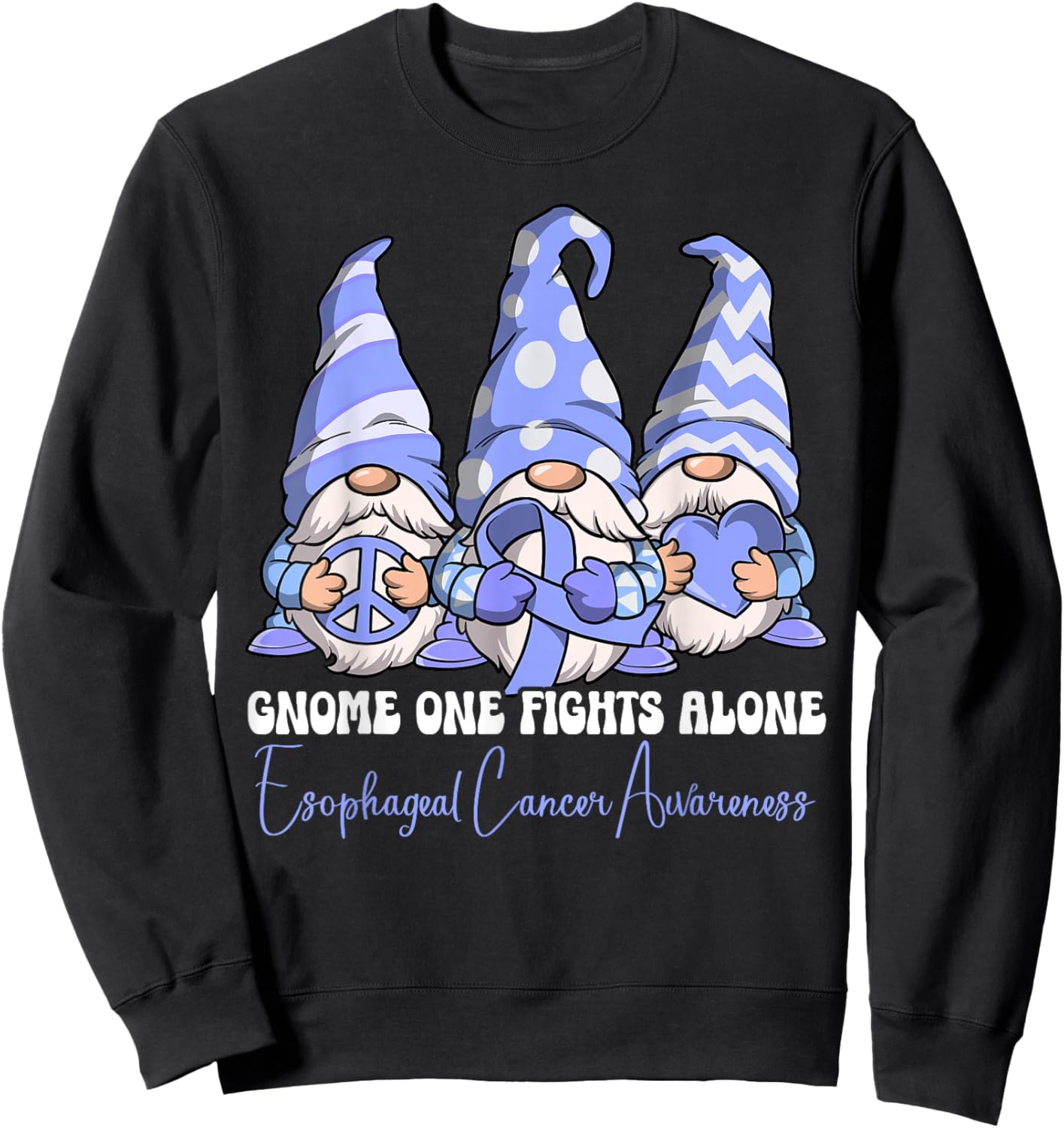 Esophageal Cancer Awareness Sweatshirt - Sweatshirt | Black