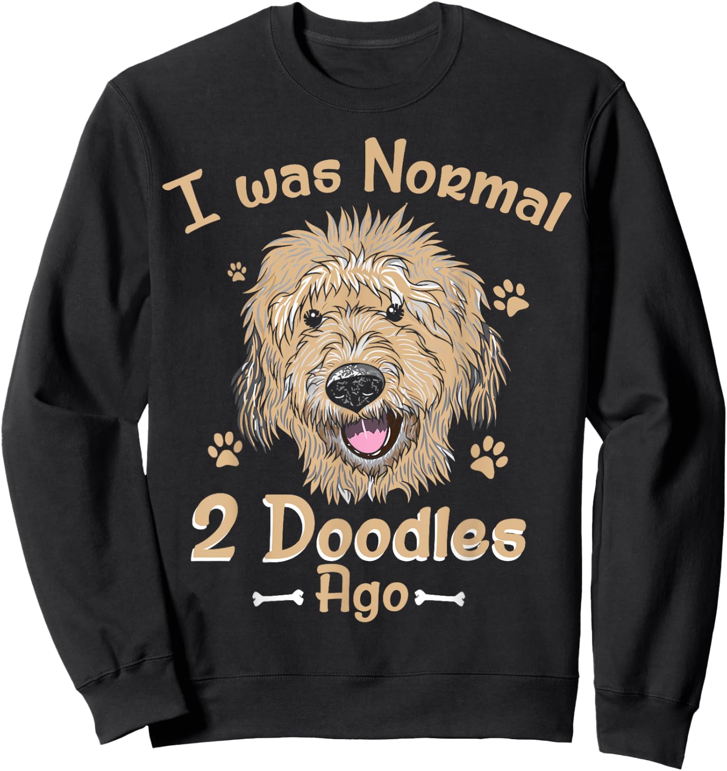 Goldendoodle Dog Mom Gifts Goldendoodle Dad Gifts Doodle Women Girls Kids Sweatshirt - Sweatshirt | Black
