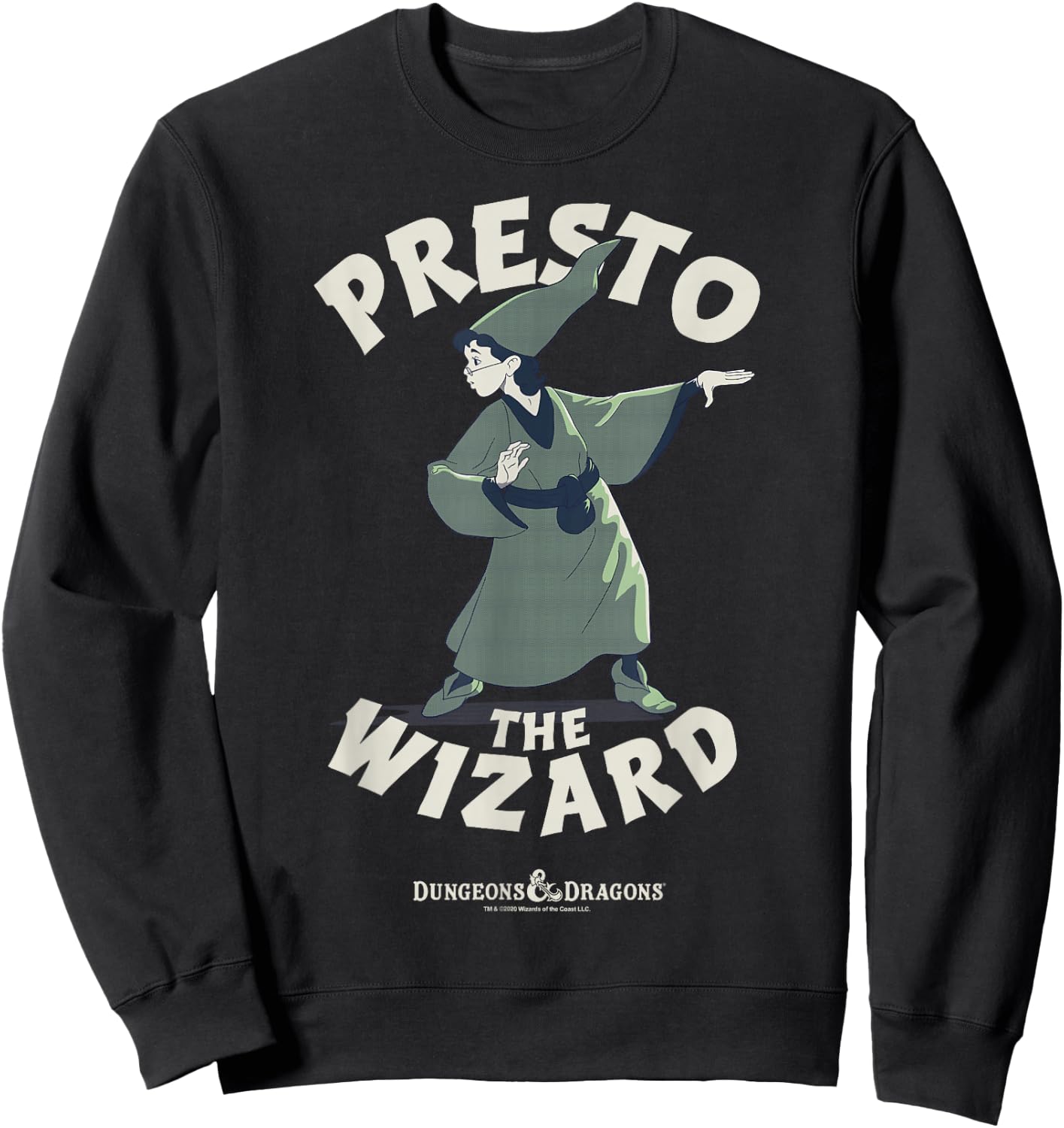 Dungeons & Dragons Presto The Wizard Sweatshirt - Sweatshirt | Black