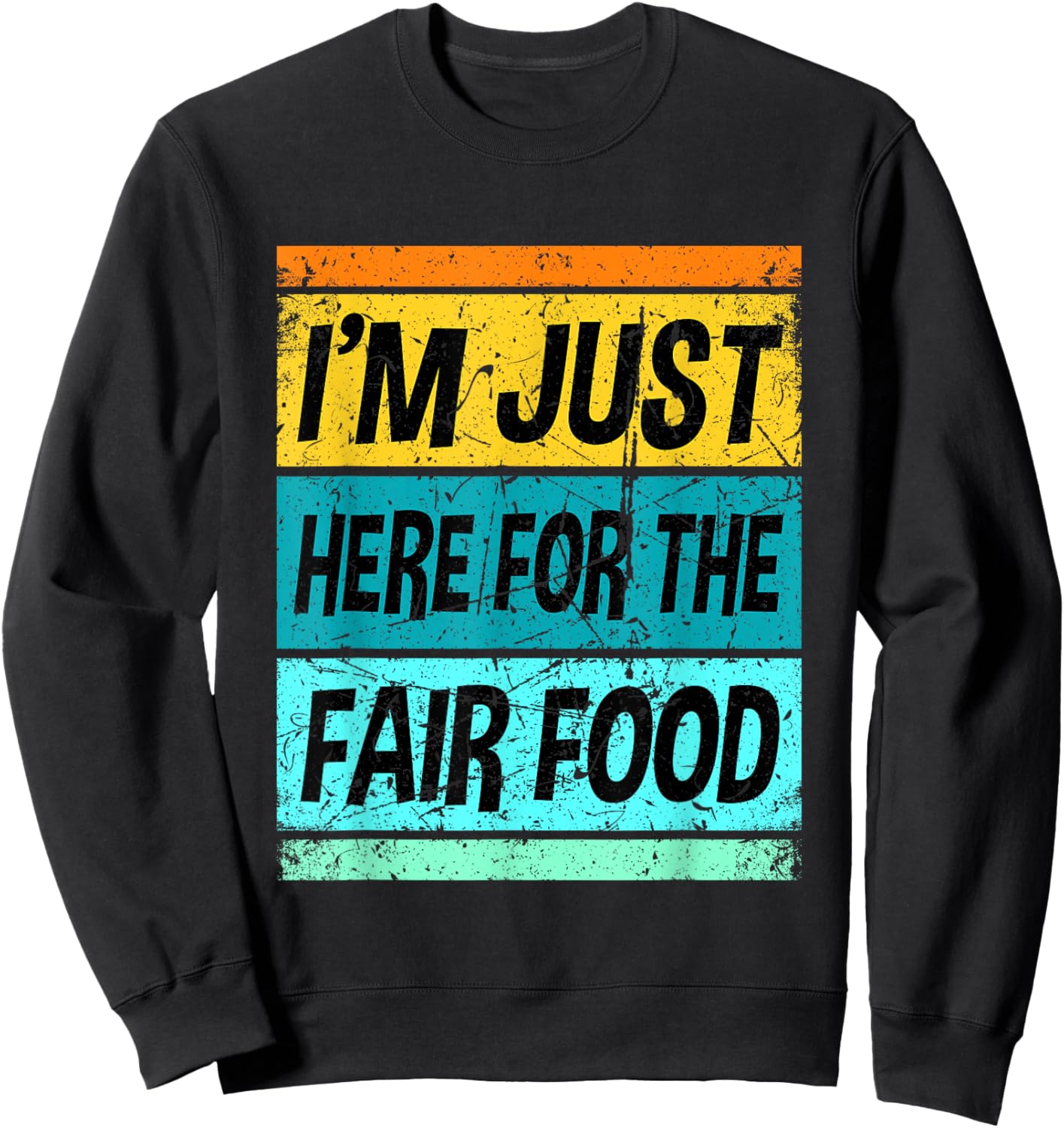 Retro County Fair Shirt Fair Food State Shirt Men Women Kids Sweatshirt - Sweatshirt | Black