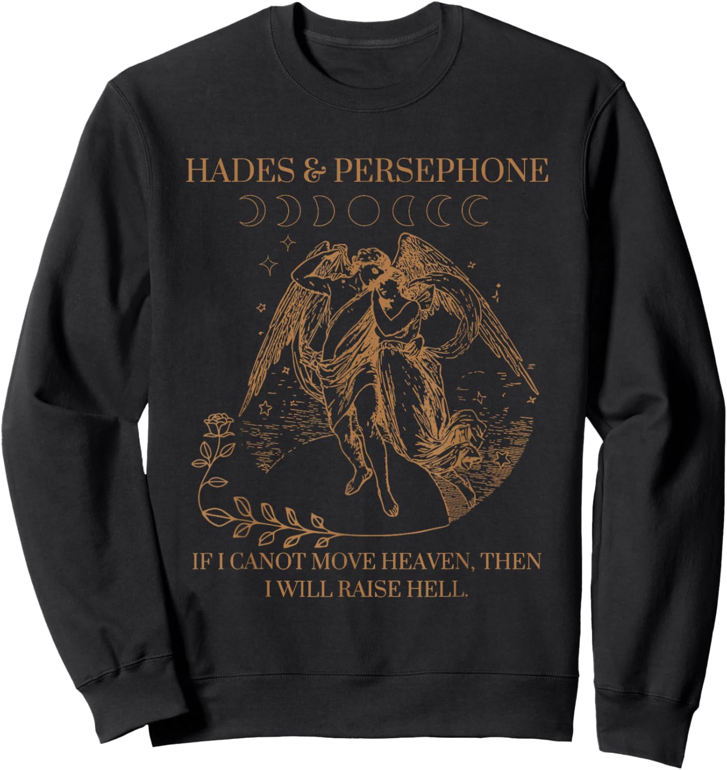 Hades and Persephone Mythology Sweatshirt - Sweatshirt | Black