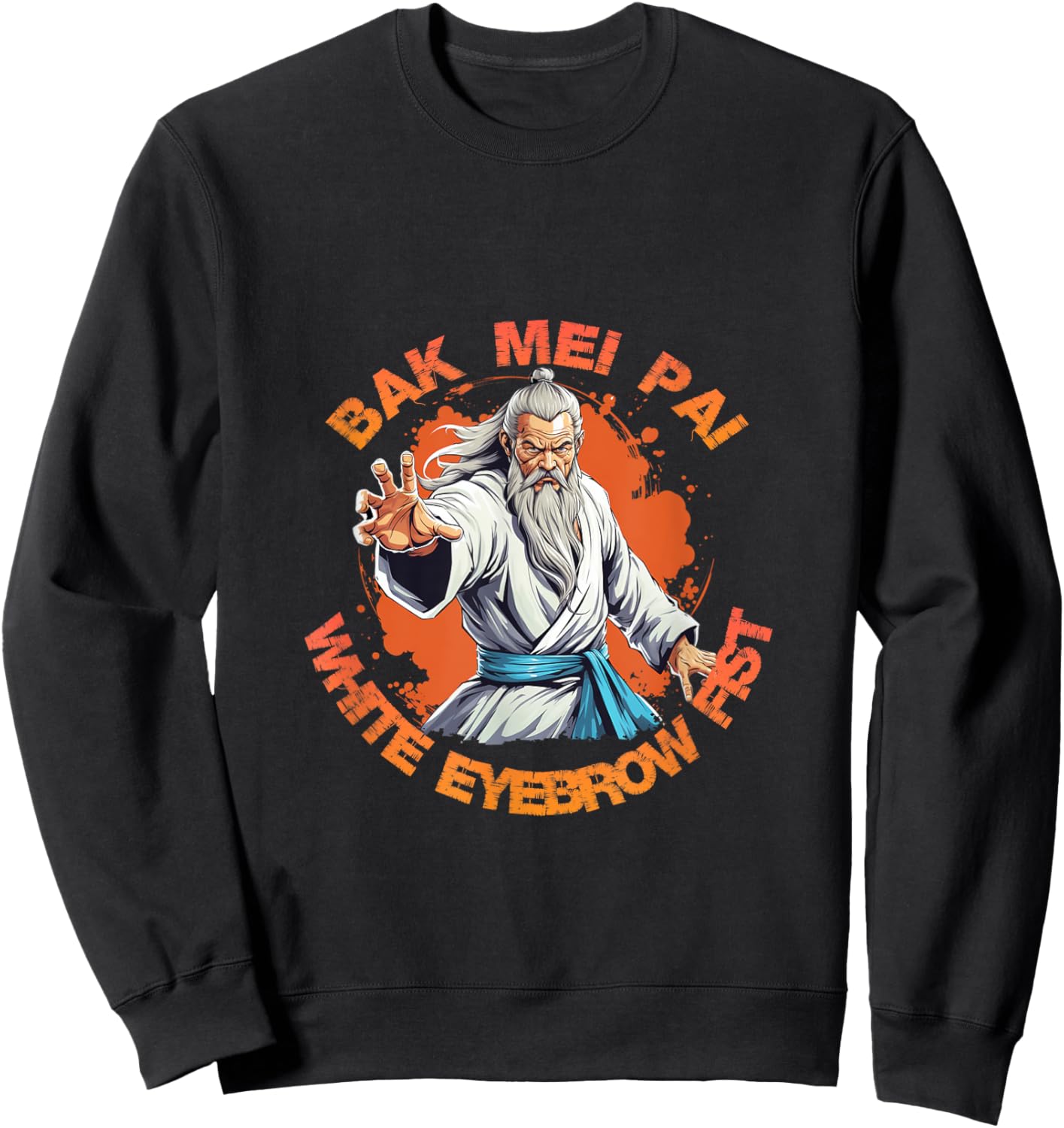 Bak Mei Pai The White Eyebrow Fist Sweatshirt - Sweatshirt | Black