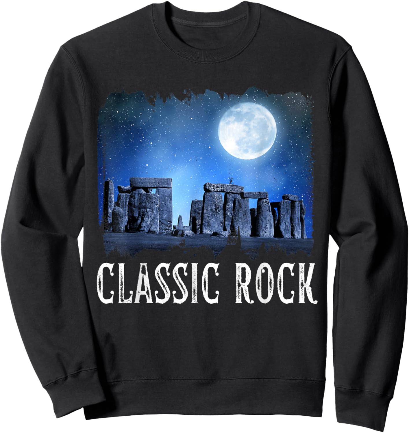 Stonehenge At Night / Stonehenge Sweatshirt - Sweatshirt | Black
