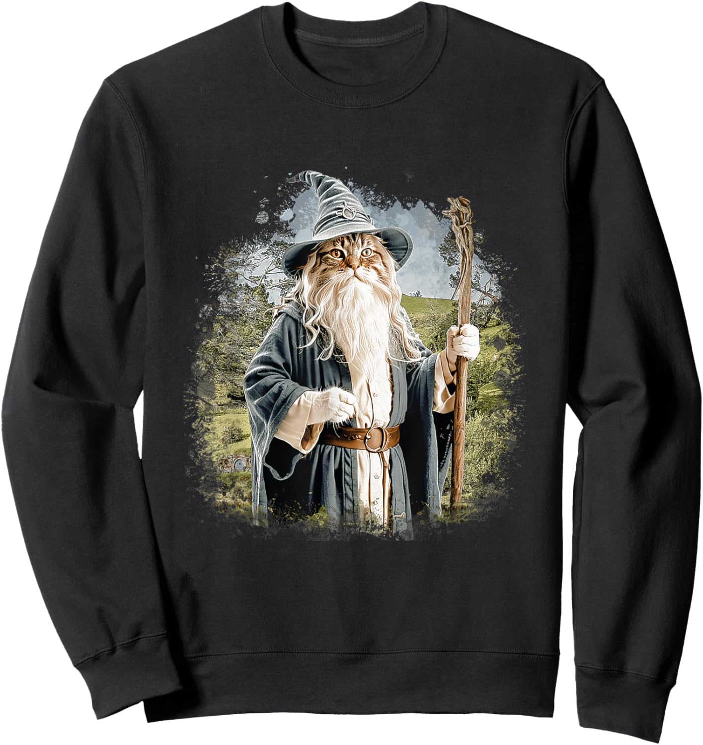 Cat Magician - Cat Lover Kitten Owner Kitty Sweatshirt - Sweatshirt | Black