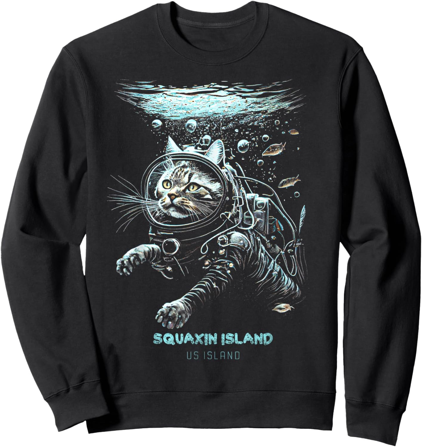 Squaxin Island US Island Sweatshirt - Sweatshirt | Black