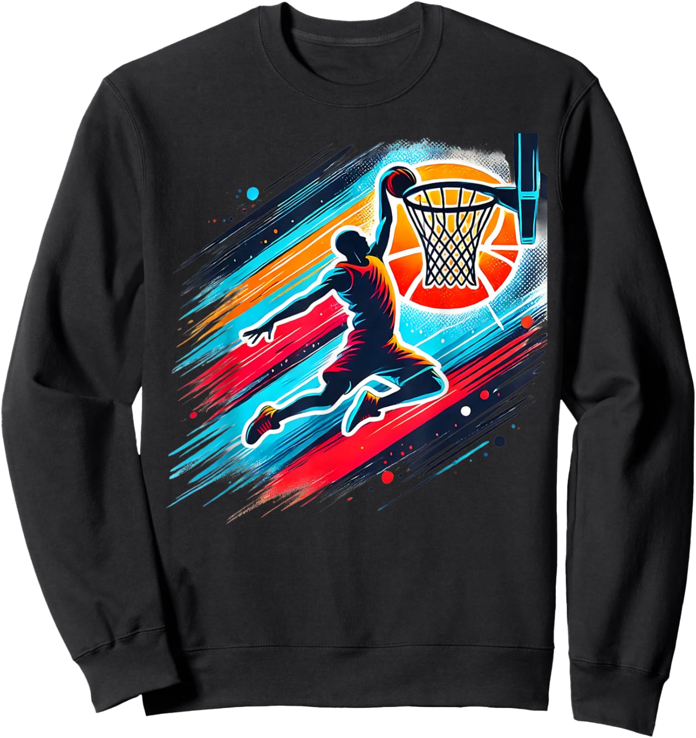 Cool Boys Basketball Shirts Men Kids Boys 10-12 12-14 Gifts Sweatshirt - Sweatshirt | Black