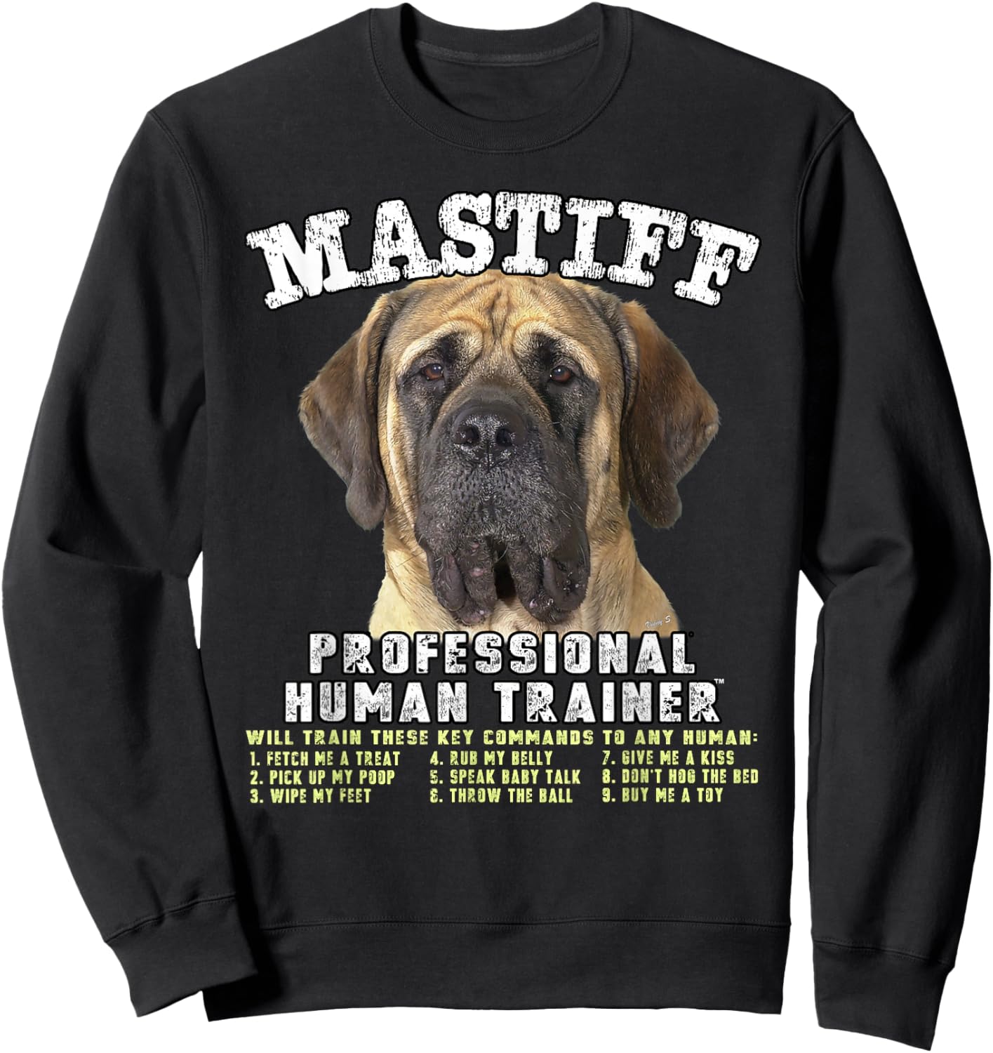 Mastiff Dog Professional Human Trainer Sweatshirt - Sweatshirt | Black