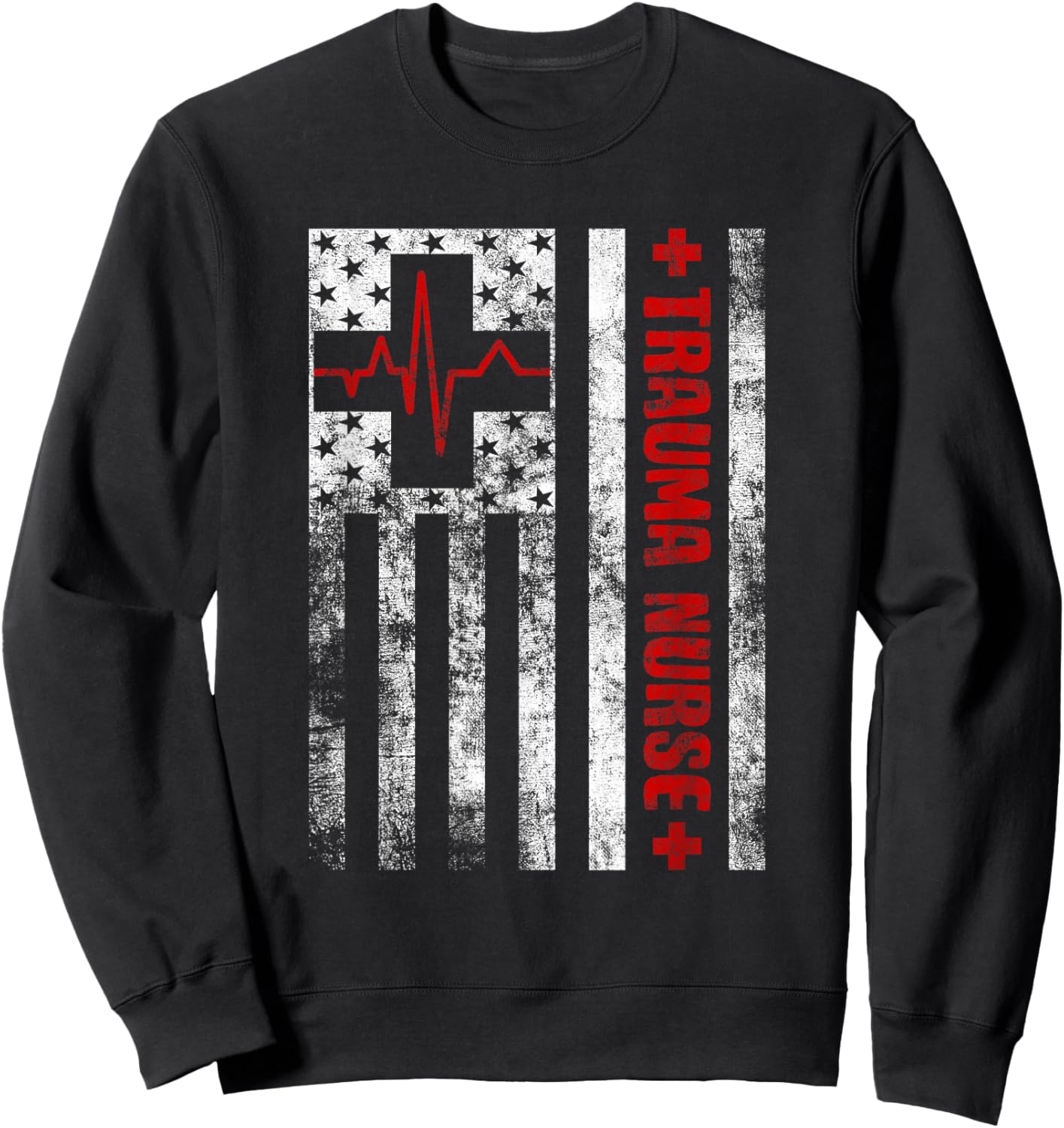 Emergency Department ICU Nurses Medical Care ER Trauma Nurse Sweatshirt - Sweatshirt | Black