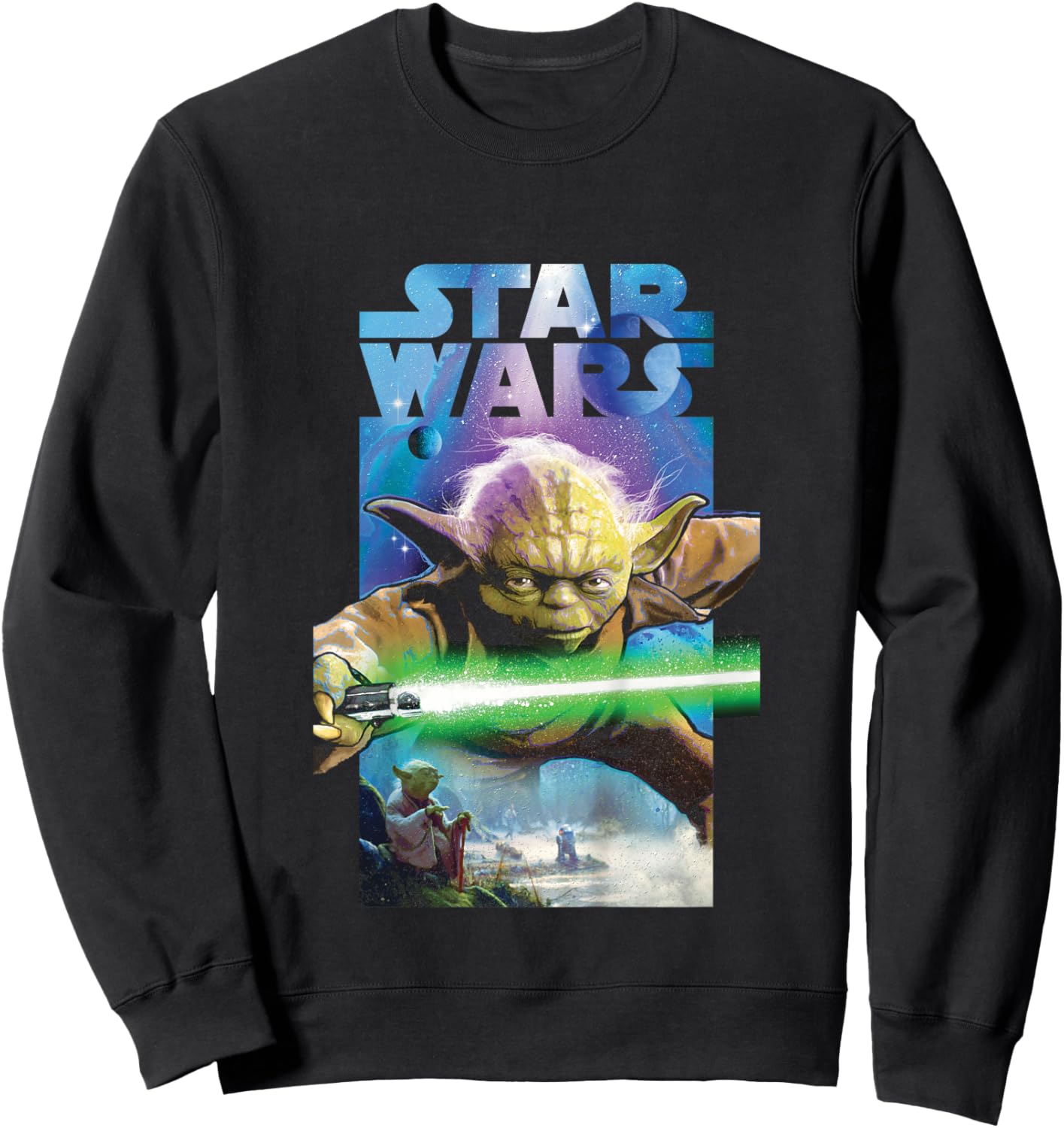 Children's Star Wars Master Yoda Poster , white, 2 Sweatshirt - Sweatshirt | Black