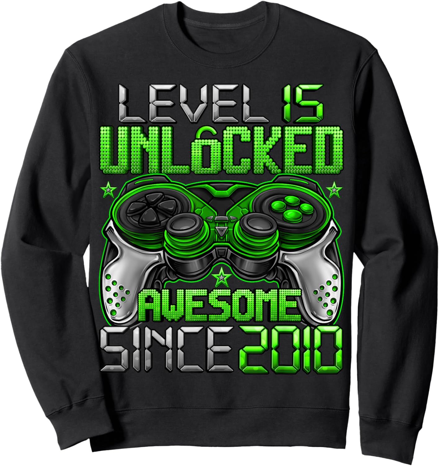 Level 15 Unlocked 15 Year Old Gifts Boys 15th Birthday Boy Sweatshirt - Sweatshirt | Black