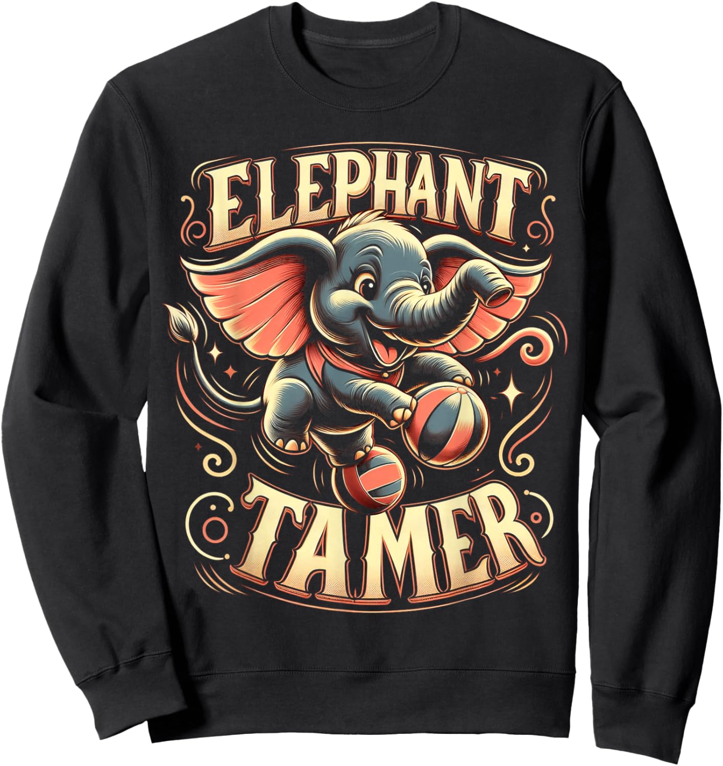 Elephant Tamer Costume - Boys Girls Circus Lover Sweatshirt - Sweatshirt | Black