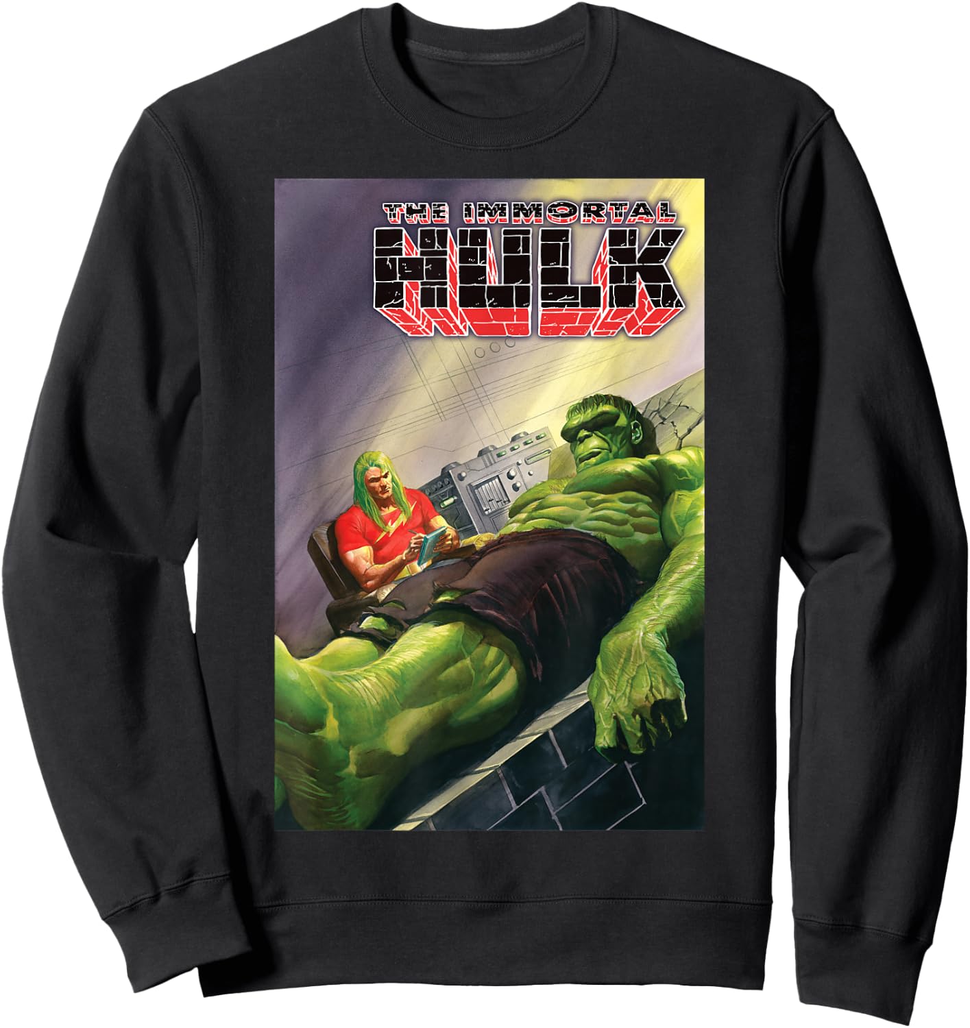 Marvel Comixology The Hulk Adam Warlock Comic Book Cover Sweatshirt - Sweatshirt | Black