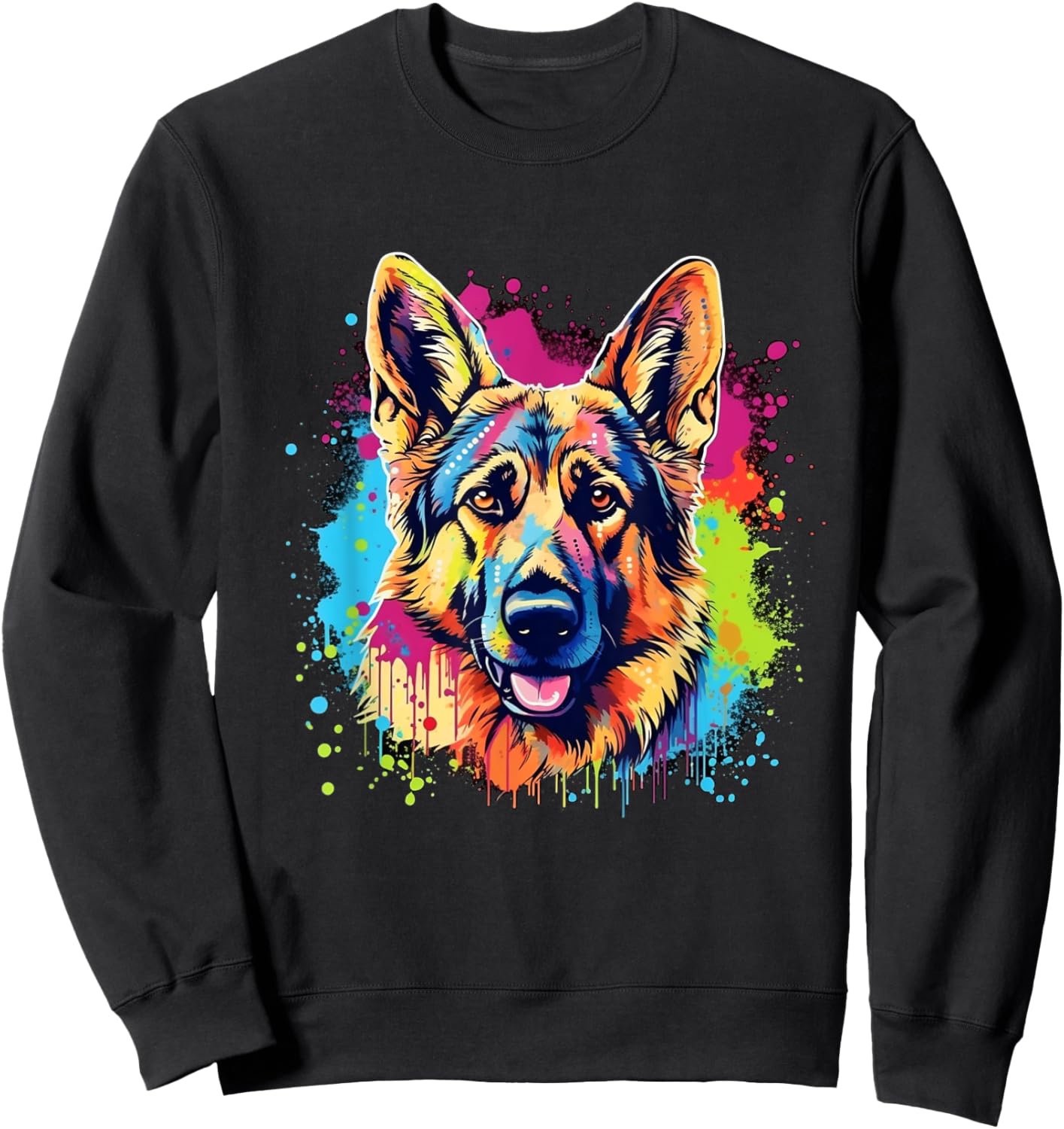 German Shepherd Men Women Kids Sweatshirt - Sweatshirt | Black