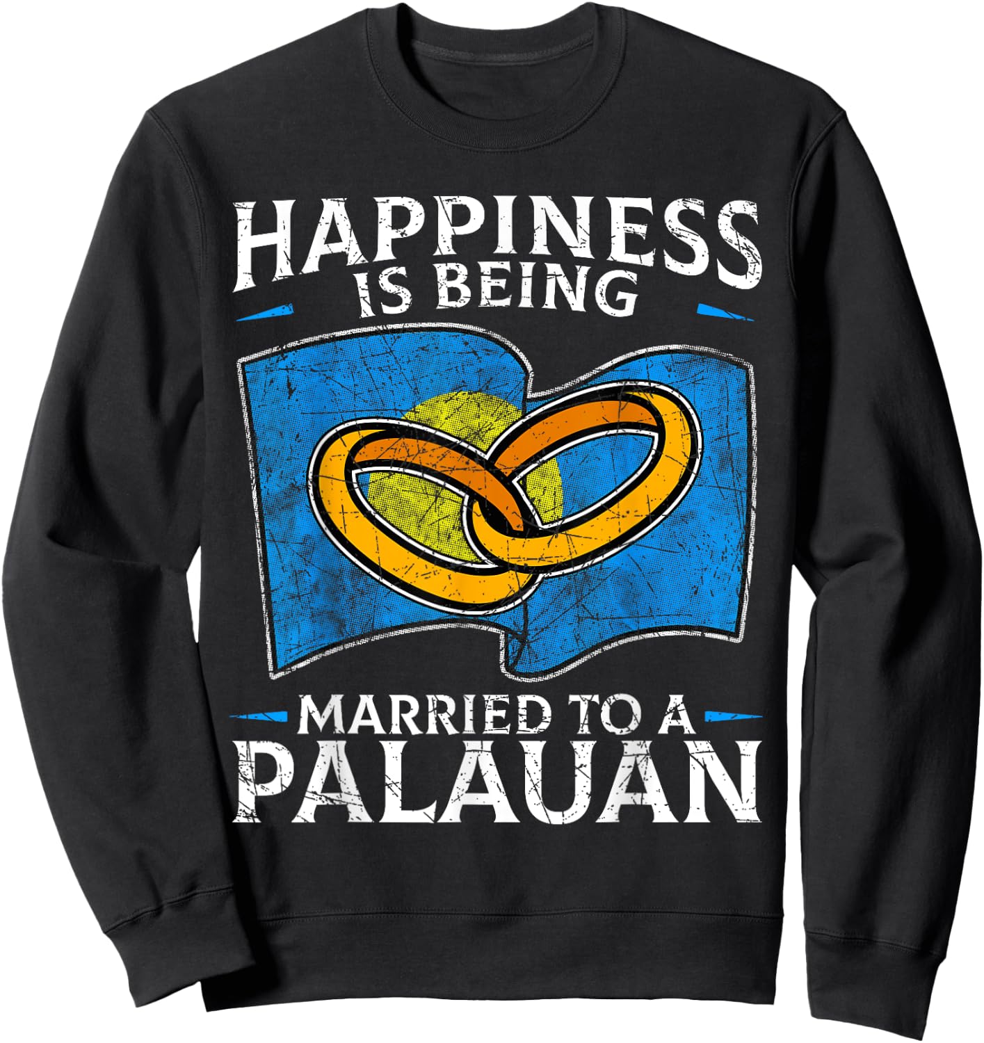 Palauan Wedding Republic of Palau Heritage Marriage Sweatshirt - Sweatshirt | Black