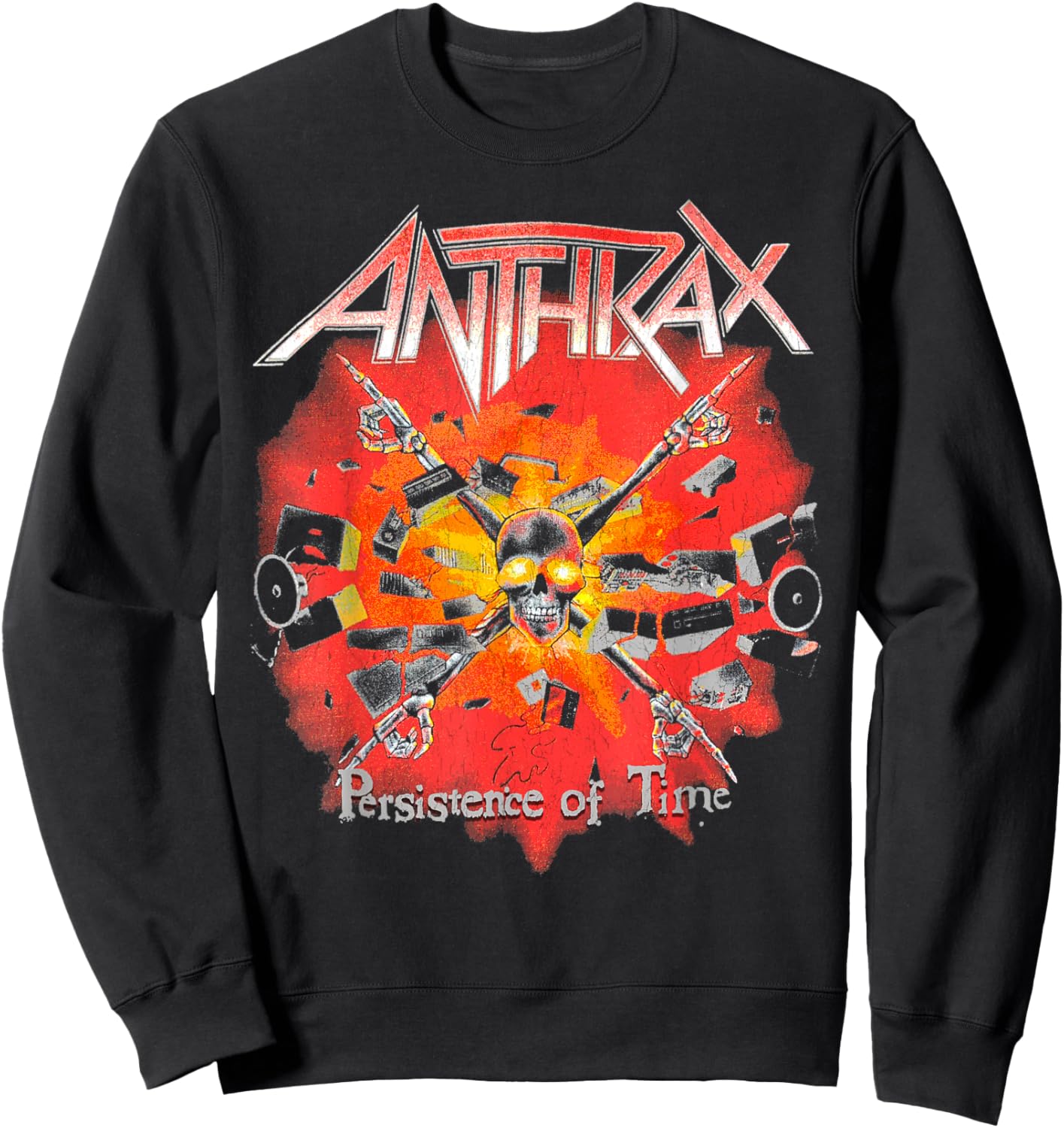 Anthrax – Persistence Crossbones Sweatshirt - Sweatshirt | Black
