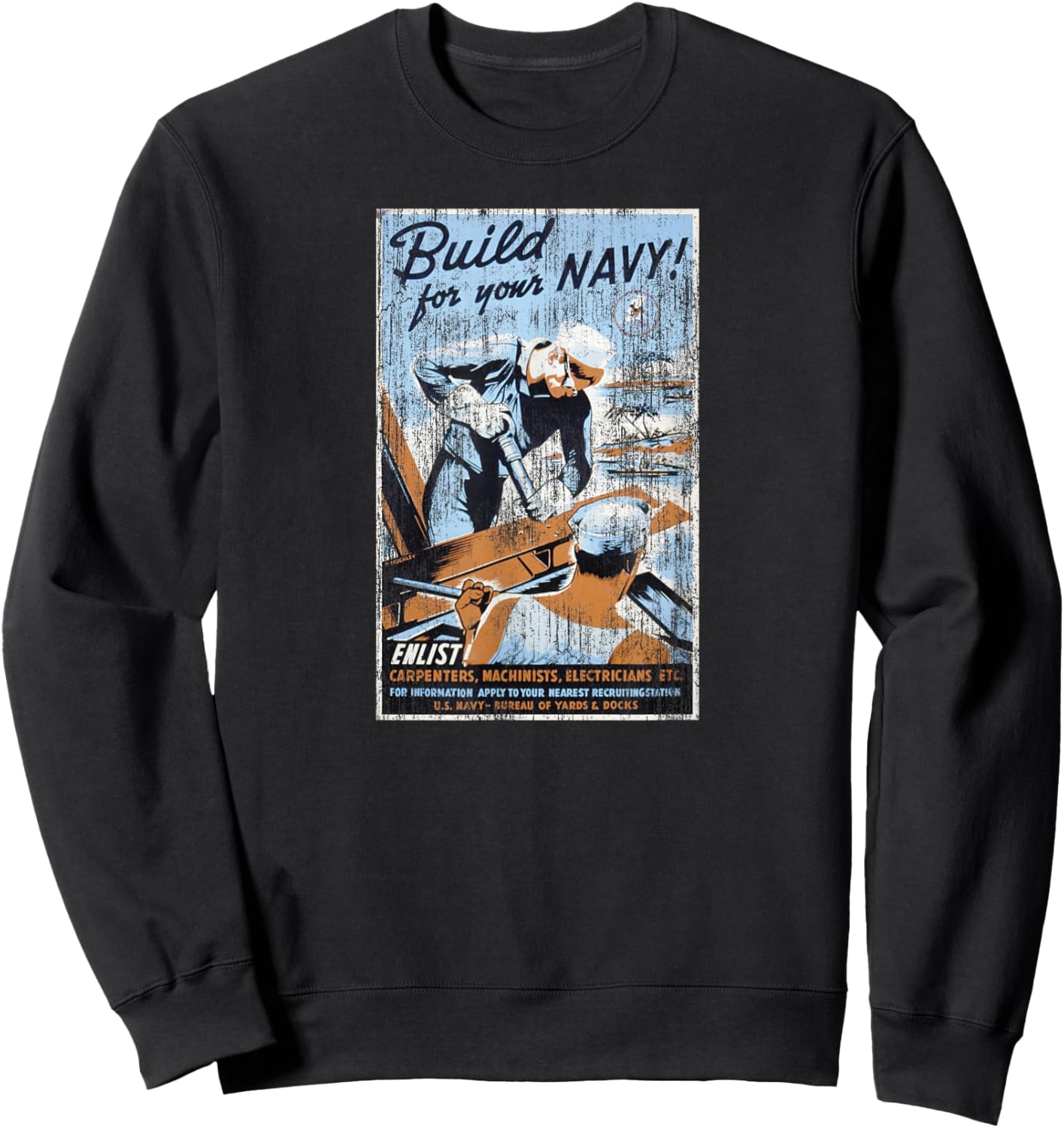 U.S. Navy Build Your U.S. Navy Sweatshirt - Sweatshirt | Black