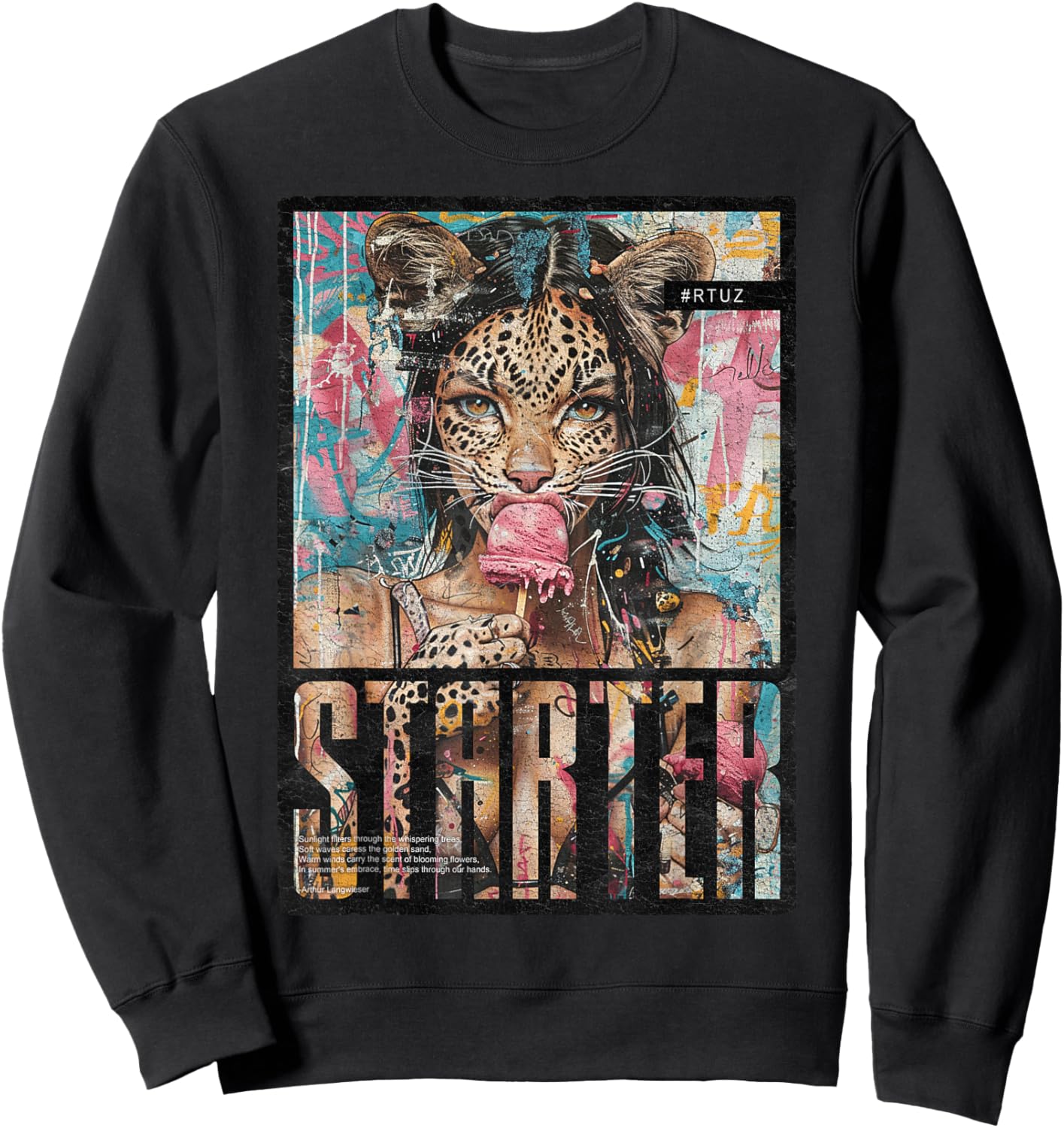 Vintage Girl Magazin Cover Pin-up Schwarz S Retro Pin-up Adults Party Grafik Sweatshirt - Sweatshirt | Black