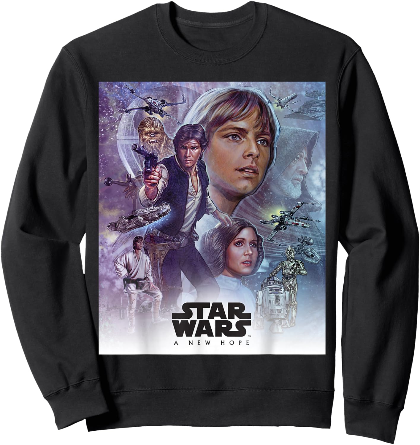 Star Wars Celebration Mural A New Hope Movie Logo Sweatshirt - Sweatshirt | Black
