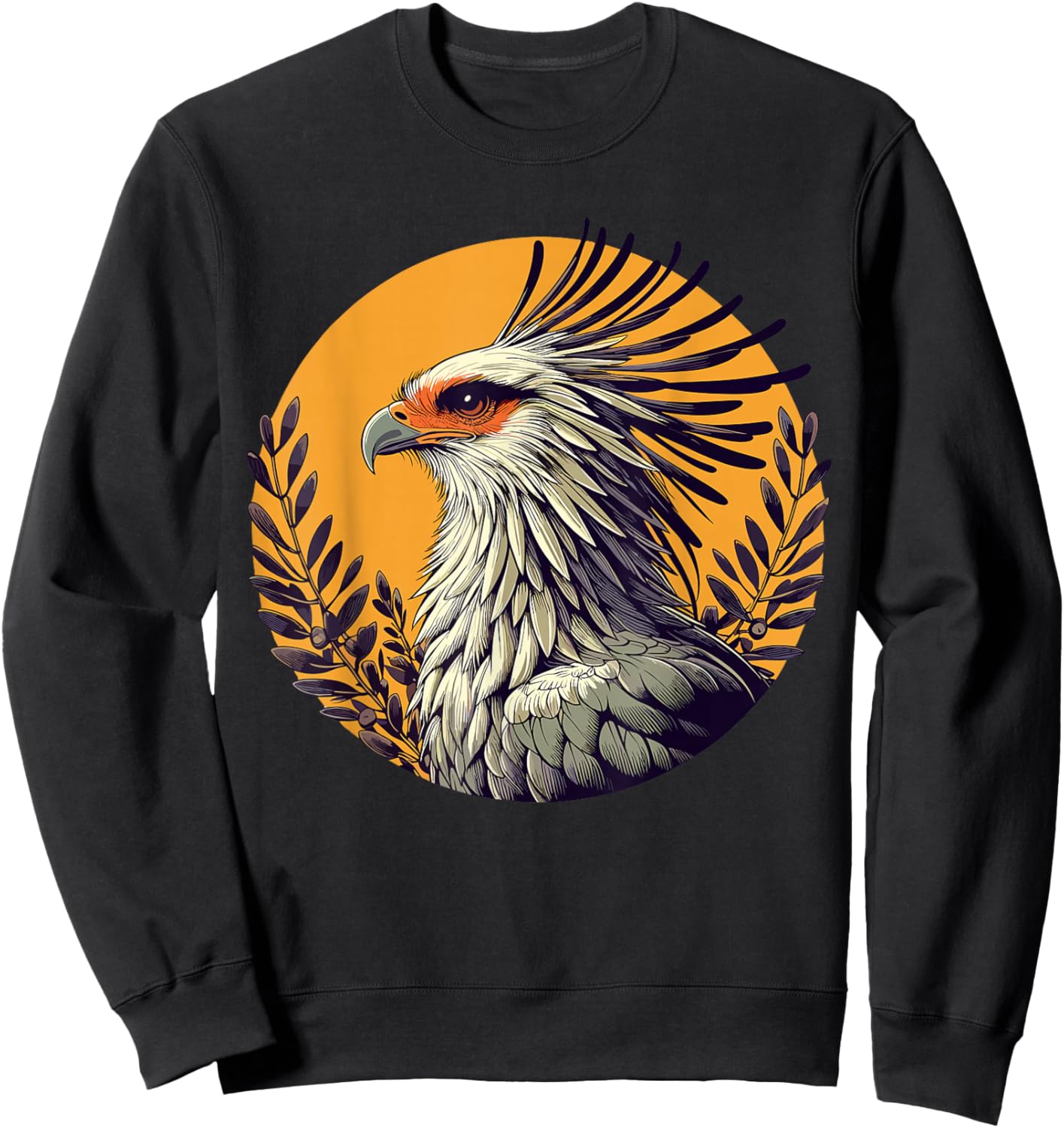 Secretarybird Secretary Bird Sweatshirt - Sweatshirt | Black