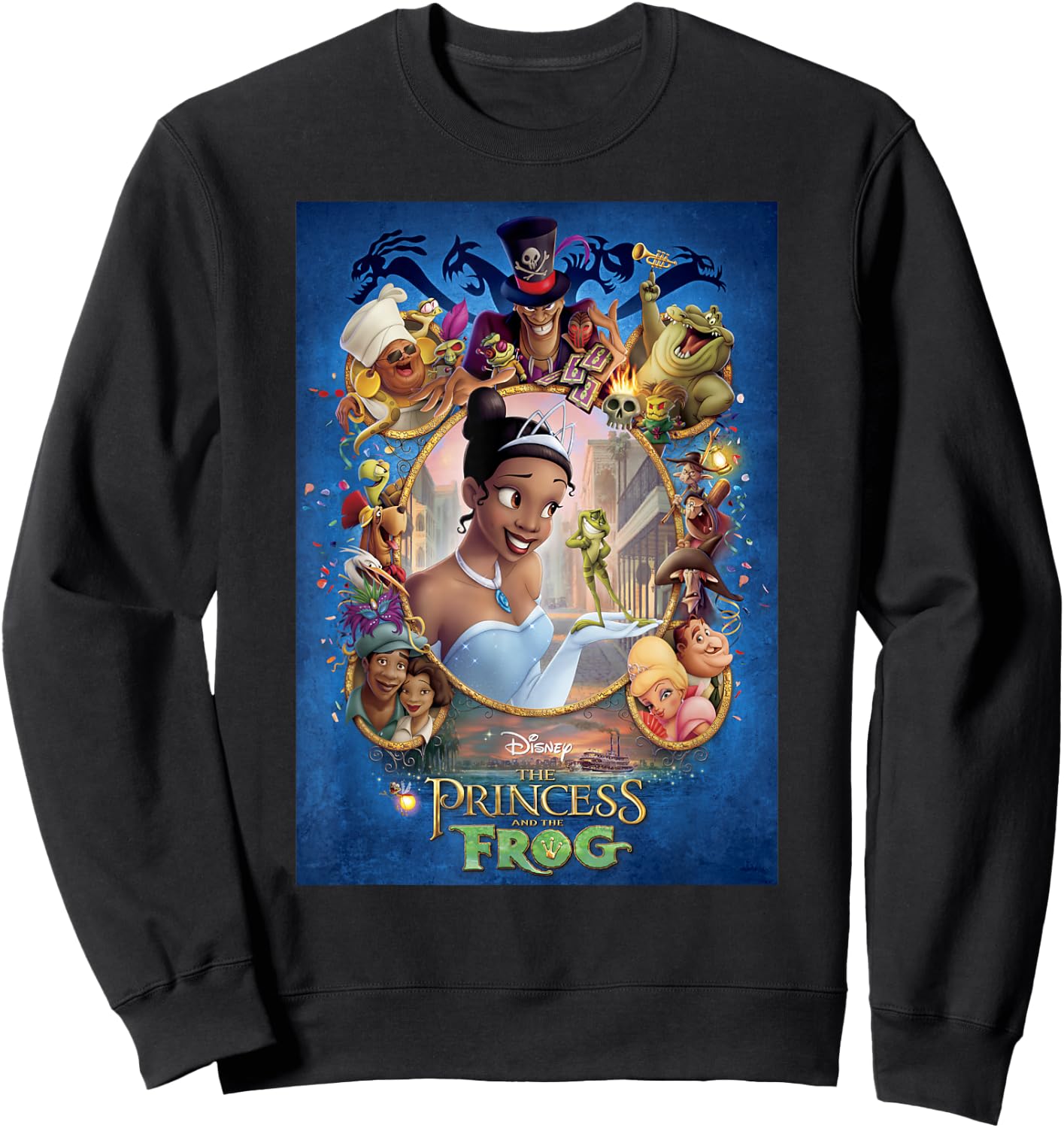 Disney Princess And The Frog Poster Sweatshirt - Sweatshirt | Black
