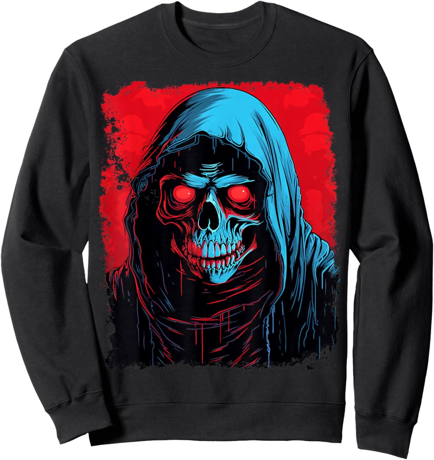 Pop Art Grim Reaper Death Sweatshirt - Sweatshirt | Black