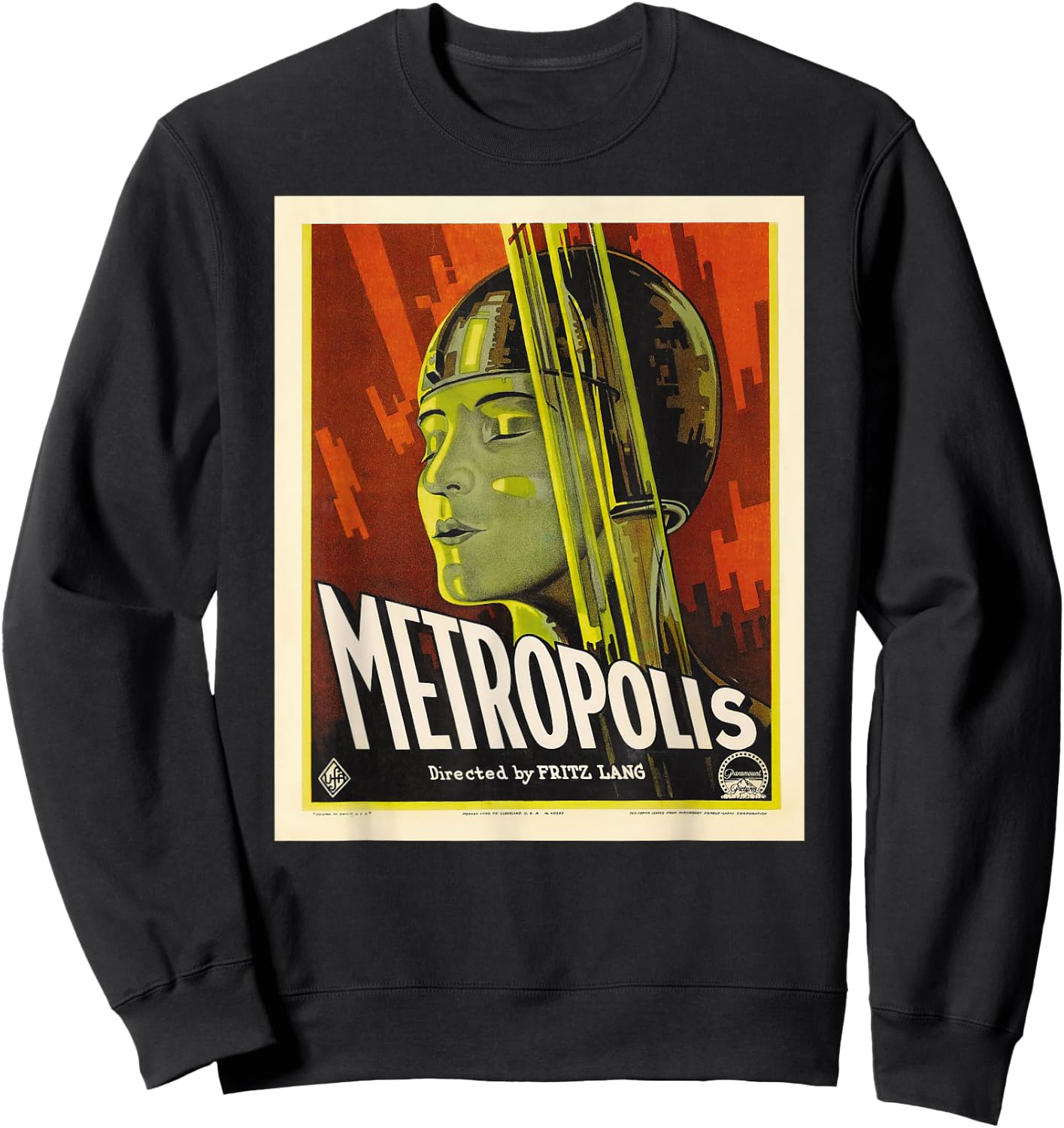 Metropolis Vintage Movie Poster Sweatshirt - Sweatshirt | Black