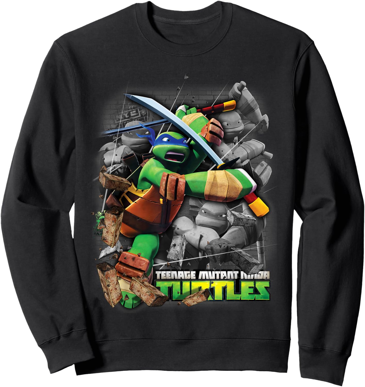 Ninja Turtles Leonardo TMNT Sweatshirt - Sweatshirt | Black