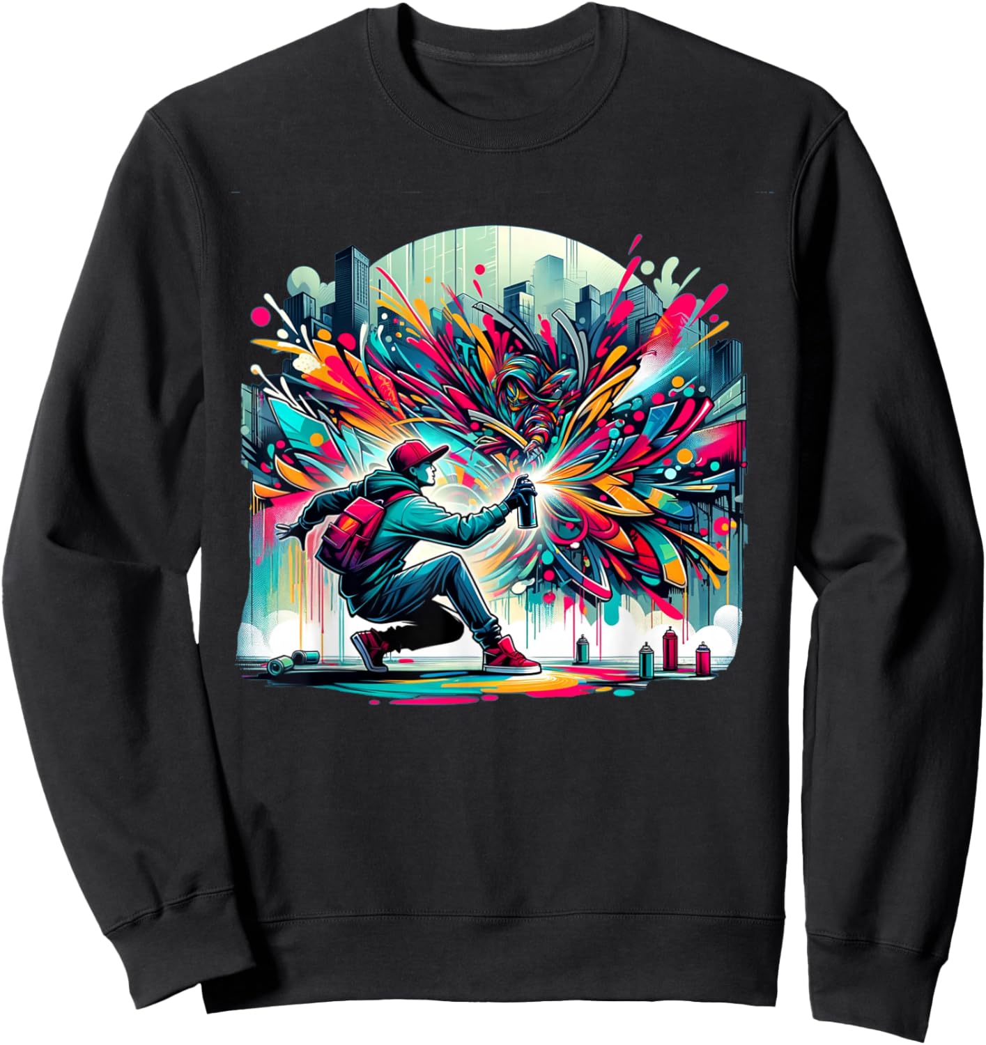 Graffiti Art Sweatshirt - Sweatshirt | Black