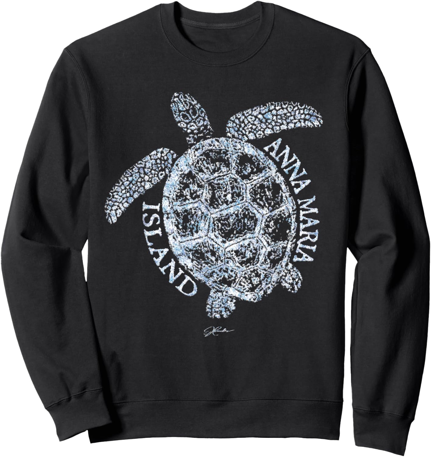 JCombs: Anna Maria Island Sea Turtle Sweatshirt - Sweatshirt | Black