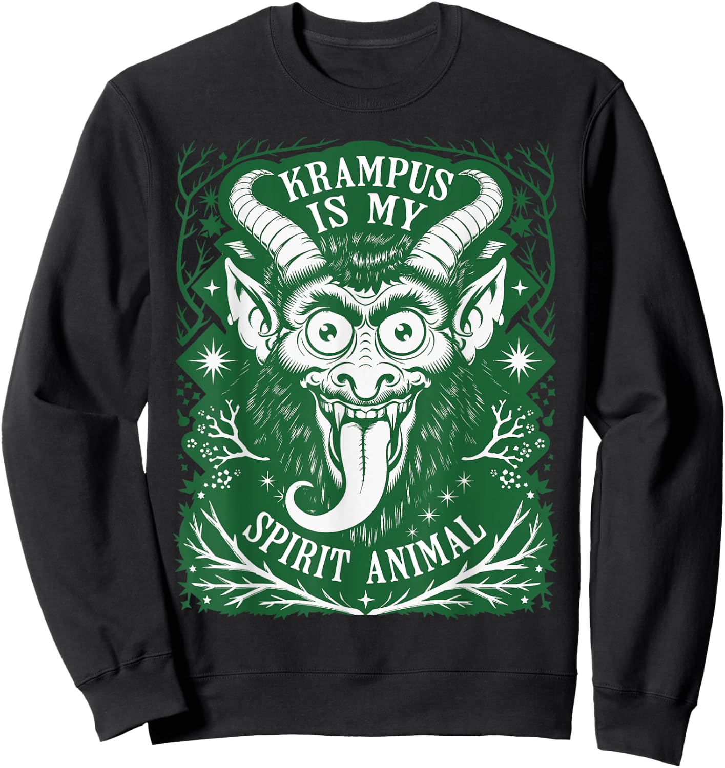Krampus is My Spirit Animal German Folklore for Krampusnacht Sweatshirt - Sweatshirt | Black