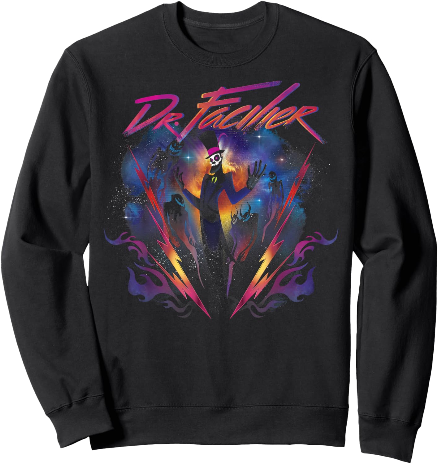 Disney Villains Dr. Facilier Rock Portrait Sweatshirt - Sweatshirt | Black