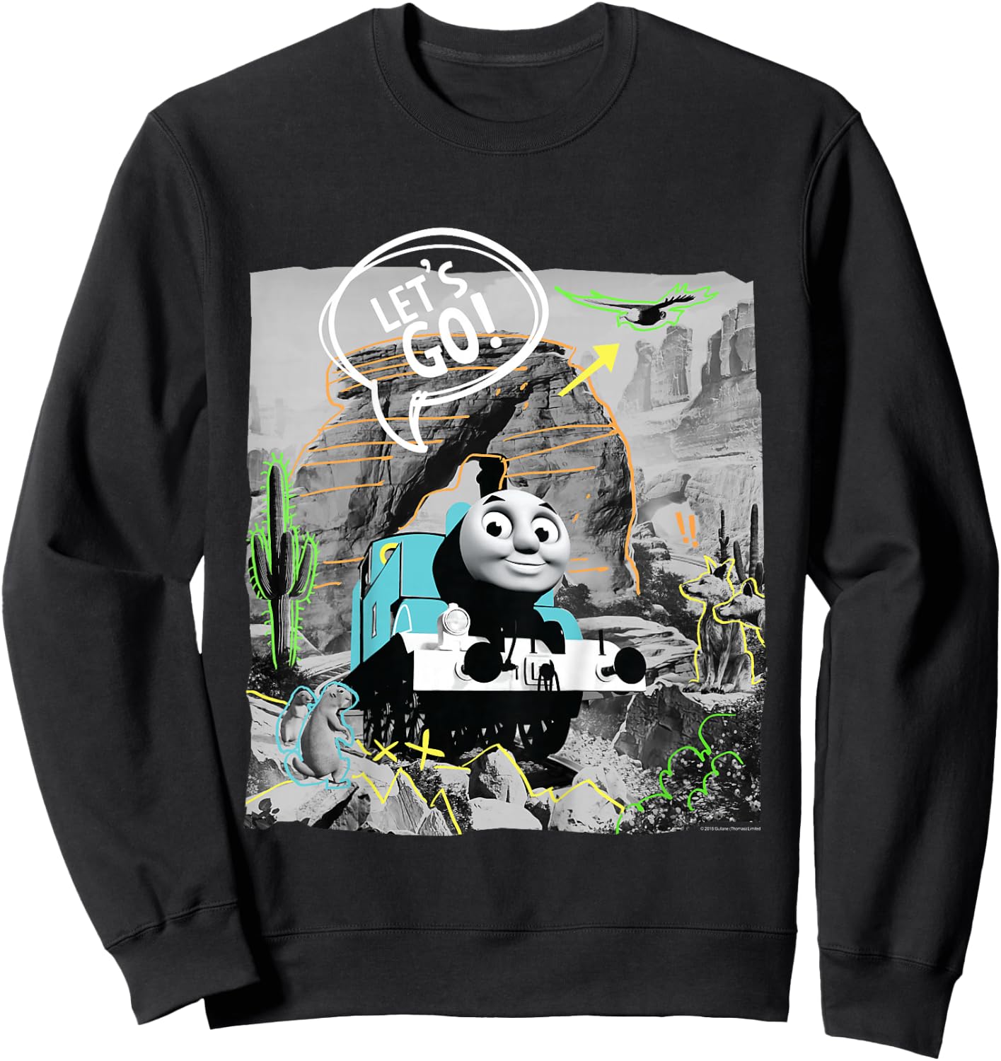 Thomas & Friends - Lets go Sweatshirt - Sweatshirt | Black