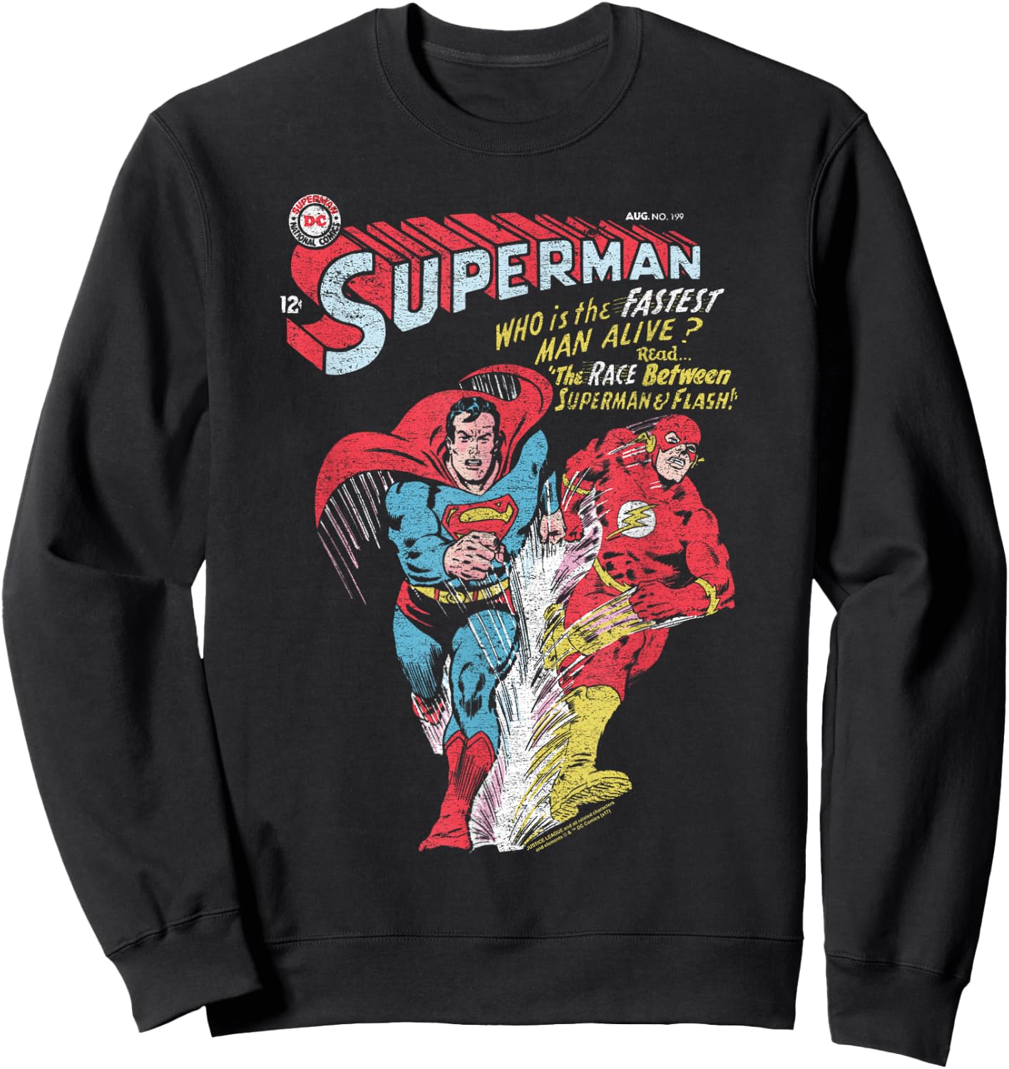 Justice League The Flash & Superman Fastest Sweatshirt - Sweatshirt | Black