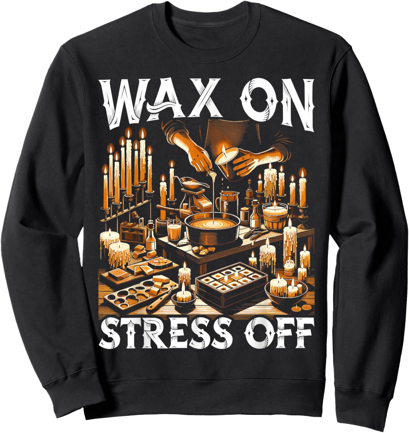 Candle Making Wax Candlemaking Candlestick Candle Maker Sweatshirt - Sweatshirt | Black