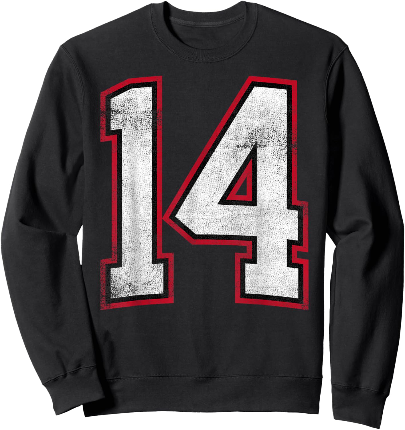 Number Fourteen 14 Sweatshirt - Sweatshirt | Black