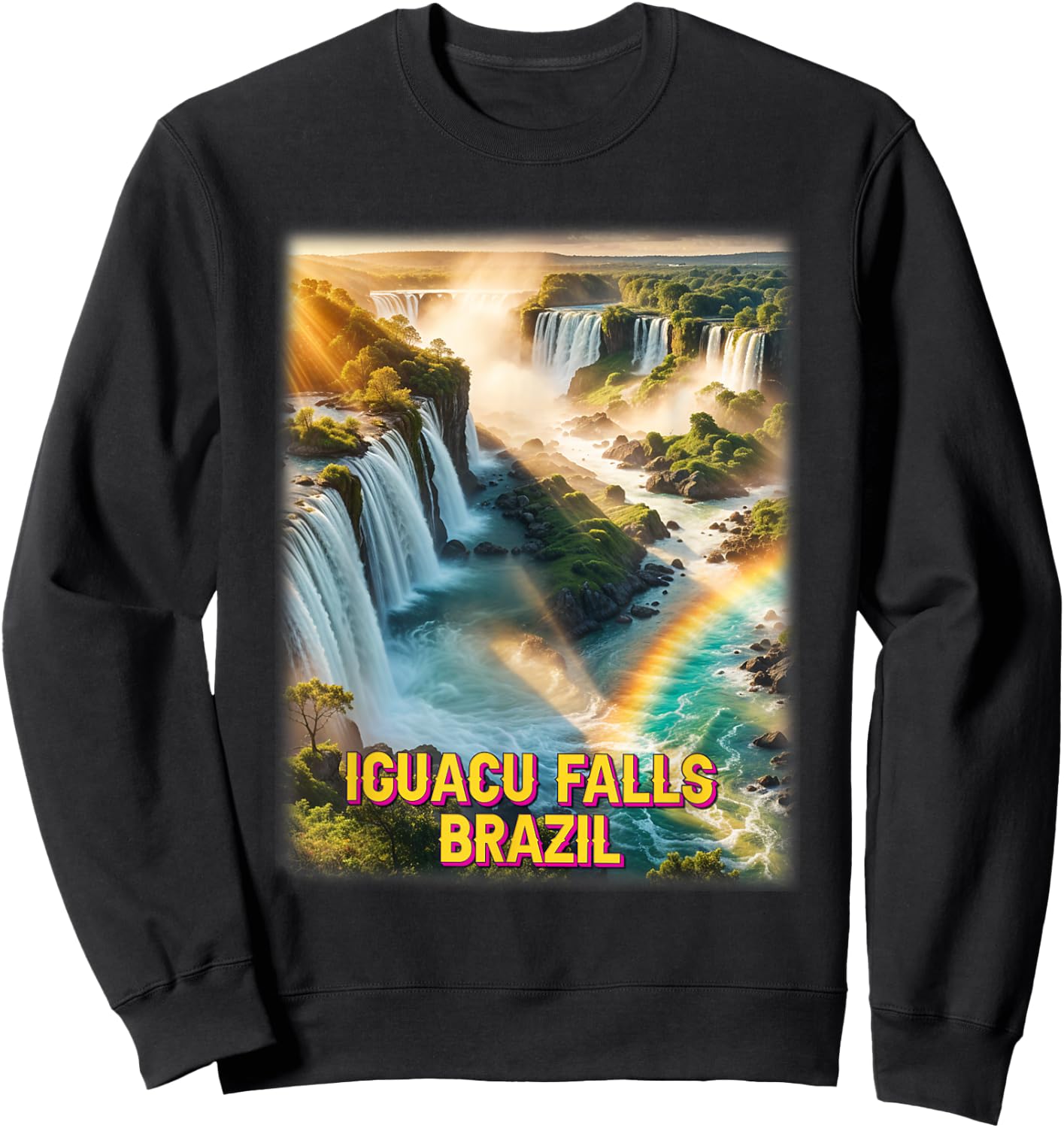Iguacu Falls Brazil Shirt Iguazu National Park Family Trip Sweatshirt - Sweatshirt | Black