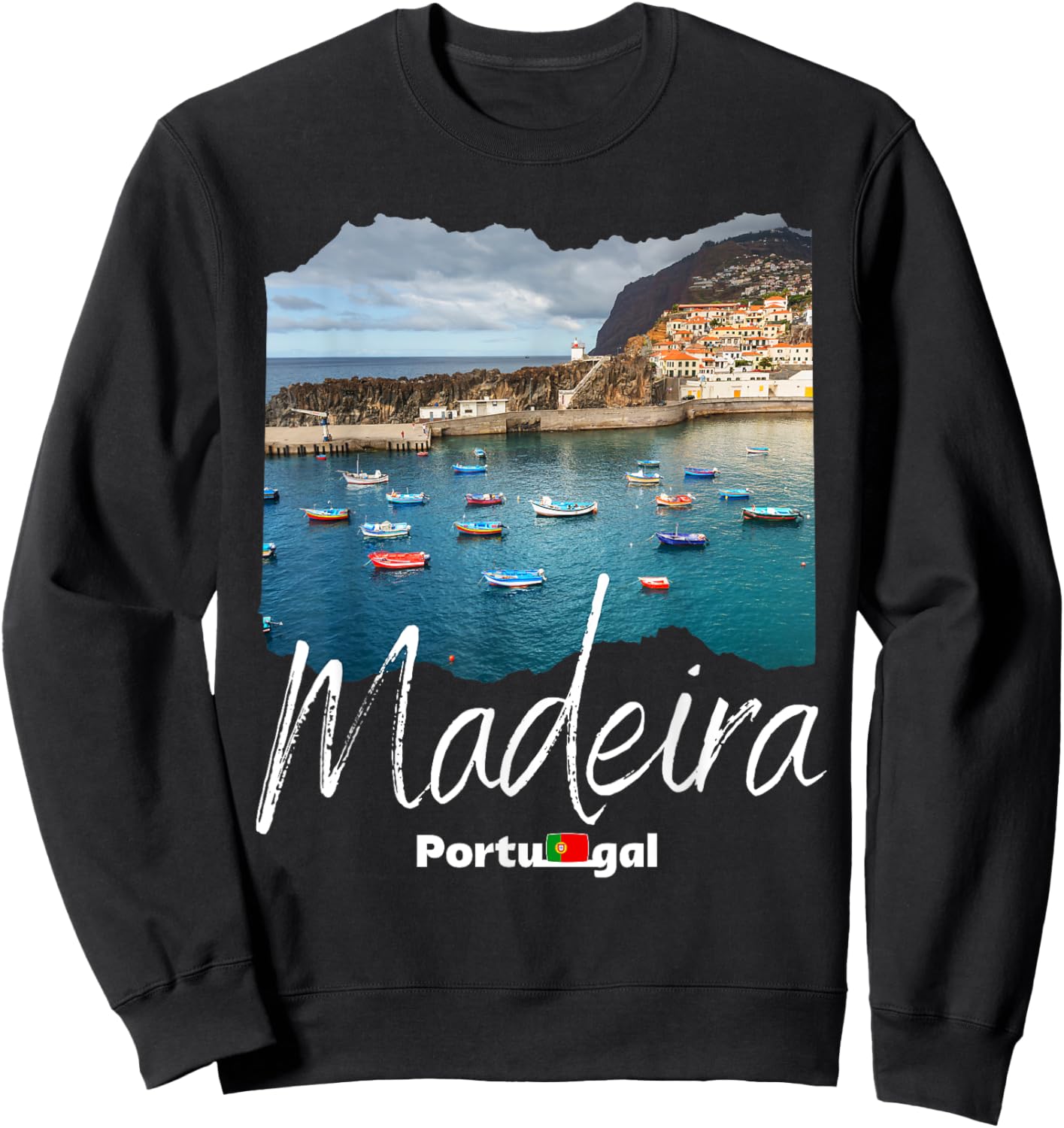 Madeira Souvenir Madeira Portugal Sweatshirt - Sweatshirt | Black