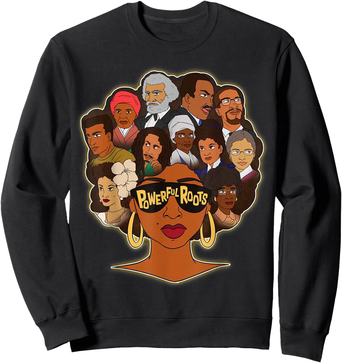 Powerful Roots Black History Month I Love My Roots Gifts Sweatshirt - Sweatshirt | Black