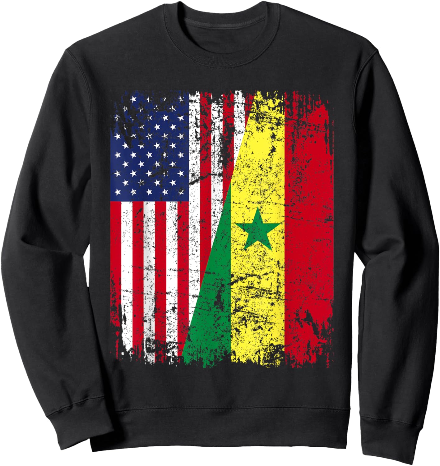 SENEGALESE American Flag | Men Women Kids | SENEGAL Sweatshirt - Sweatshirt | Black