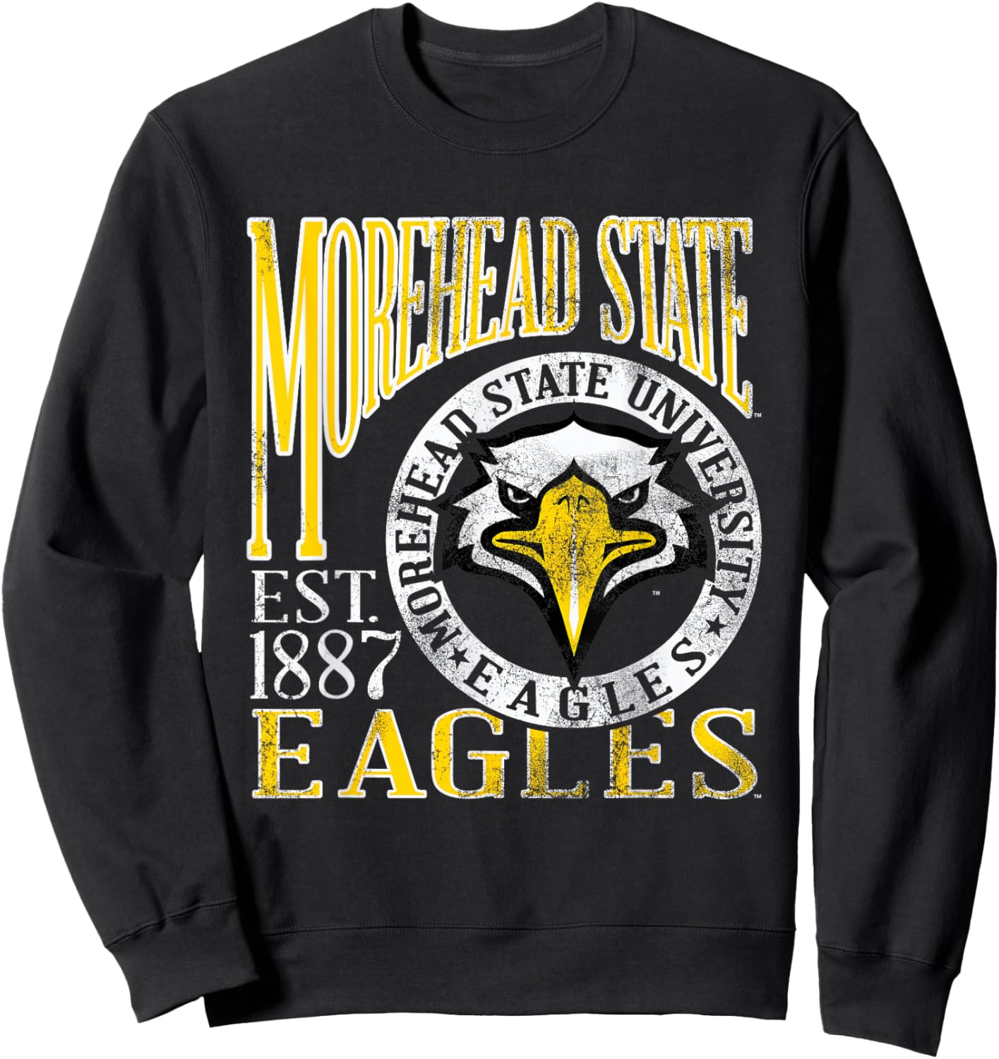 Morehead State Eagles Vintage Dibs Blue Officially Licensed Sweatshirt - Sweatshirt | Black
