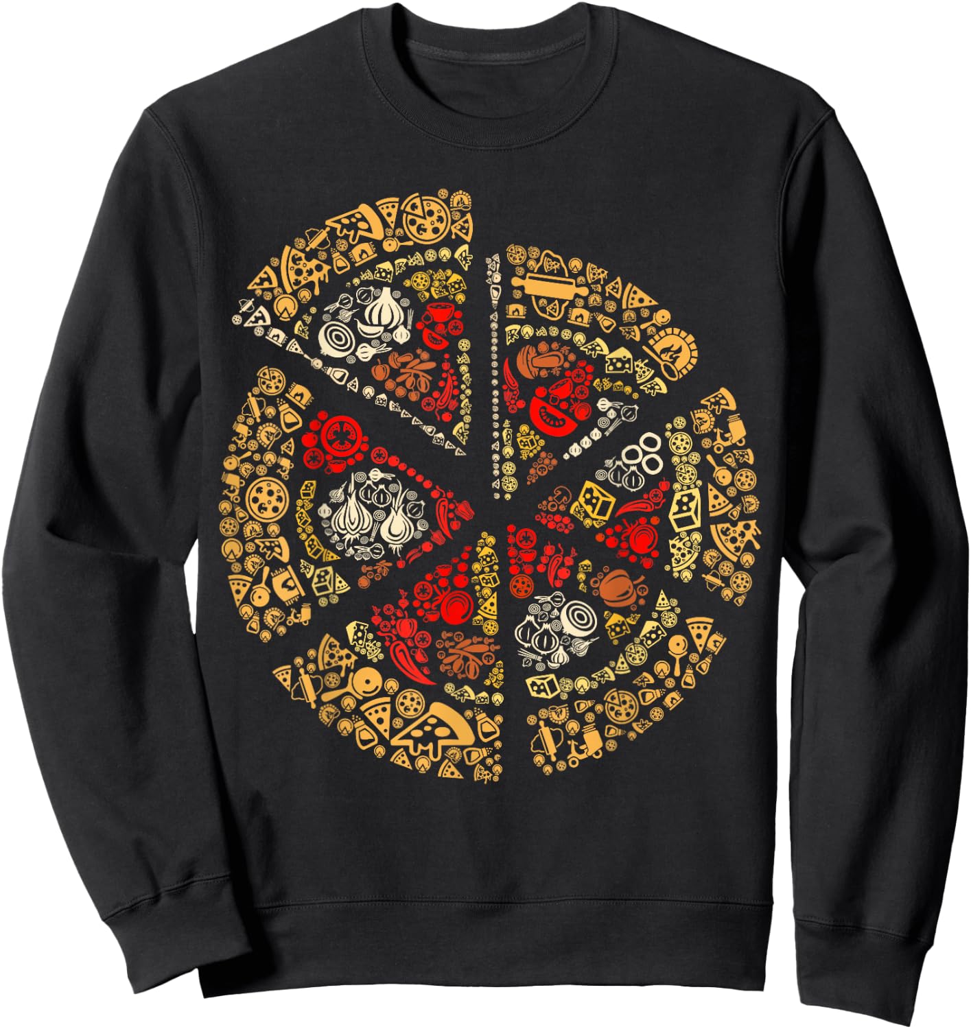Pizza Silhouette Sweatshirt - Sweatshirt | Black